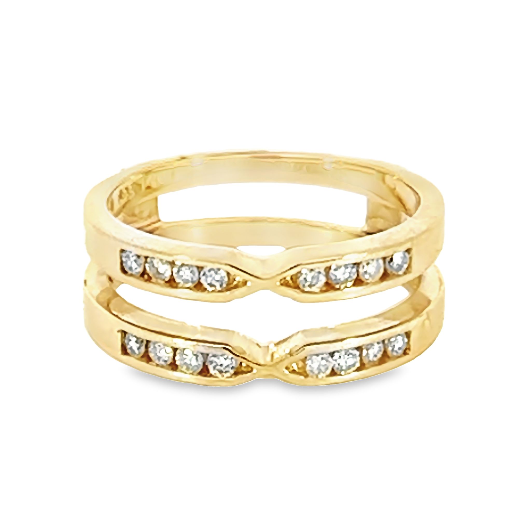 14k Yellow Gold Wedding Band/enhancer