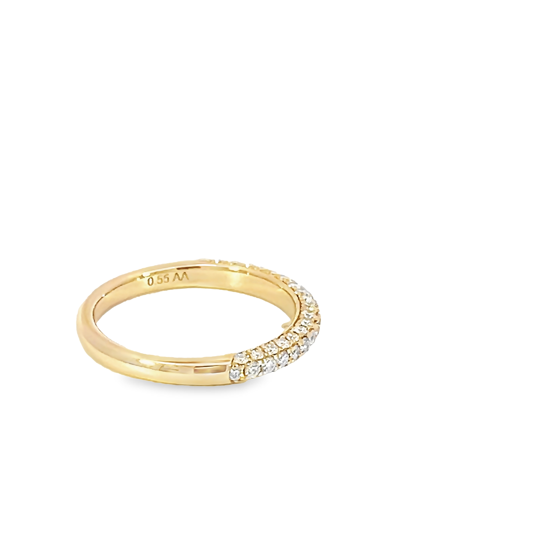 14k Yellow Gold Diamond Wedding Band