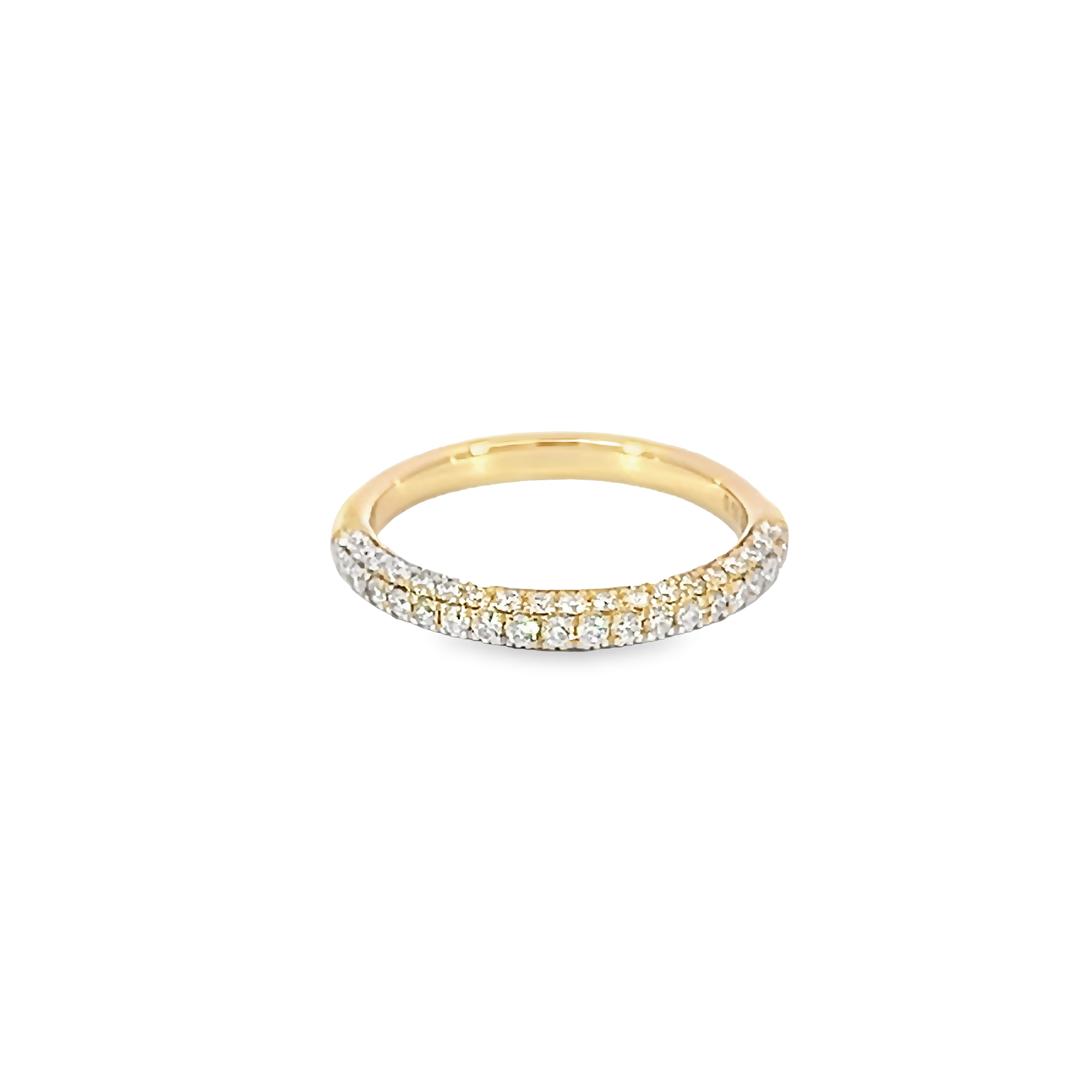 14k Yellow Gold Diamond Wedding Band