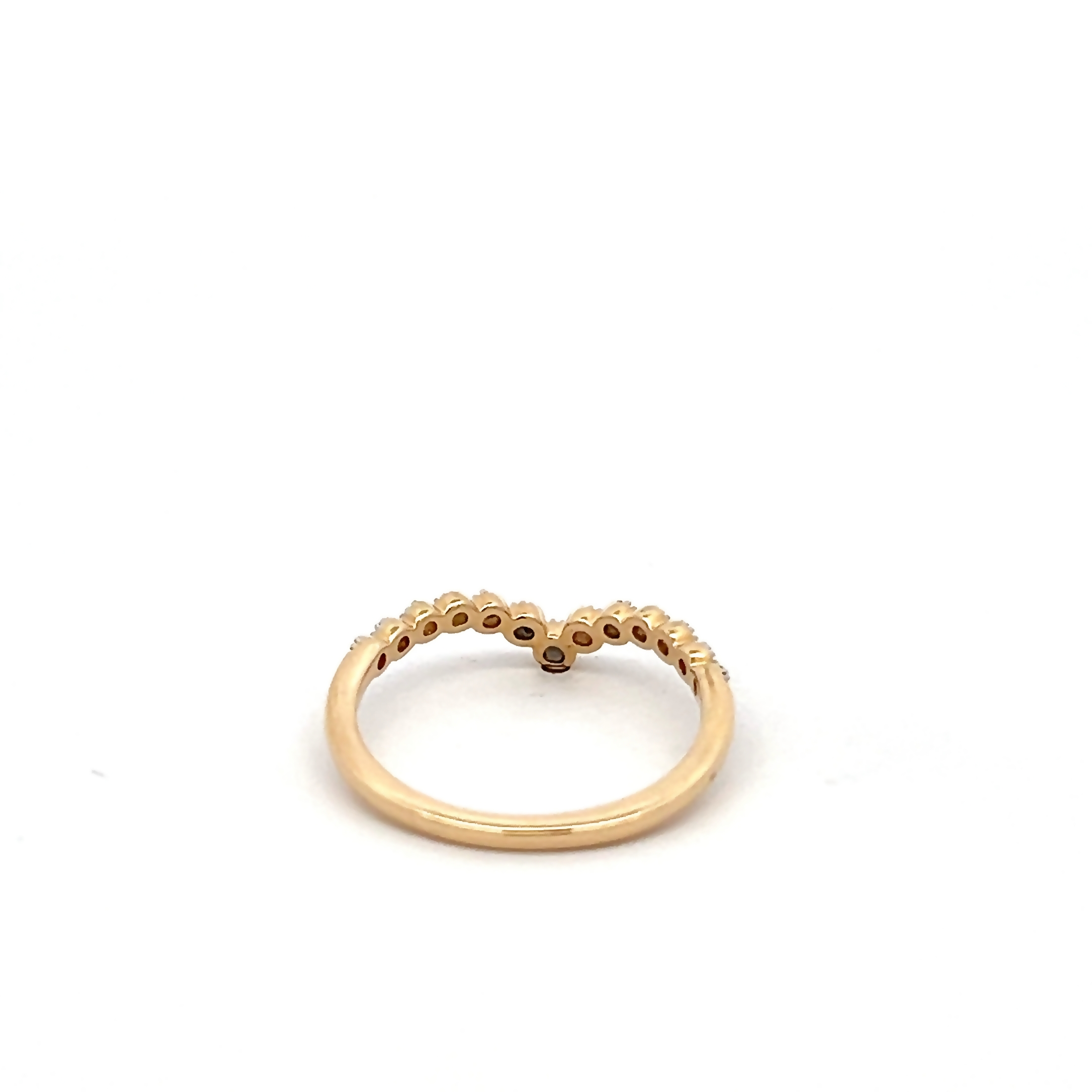 14k Yellow Gold Diamond Band Ring