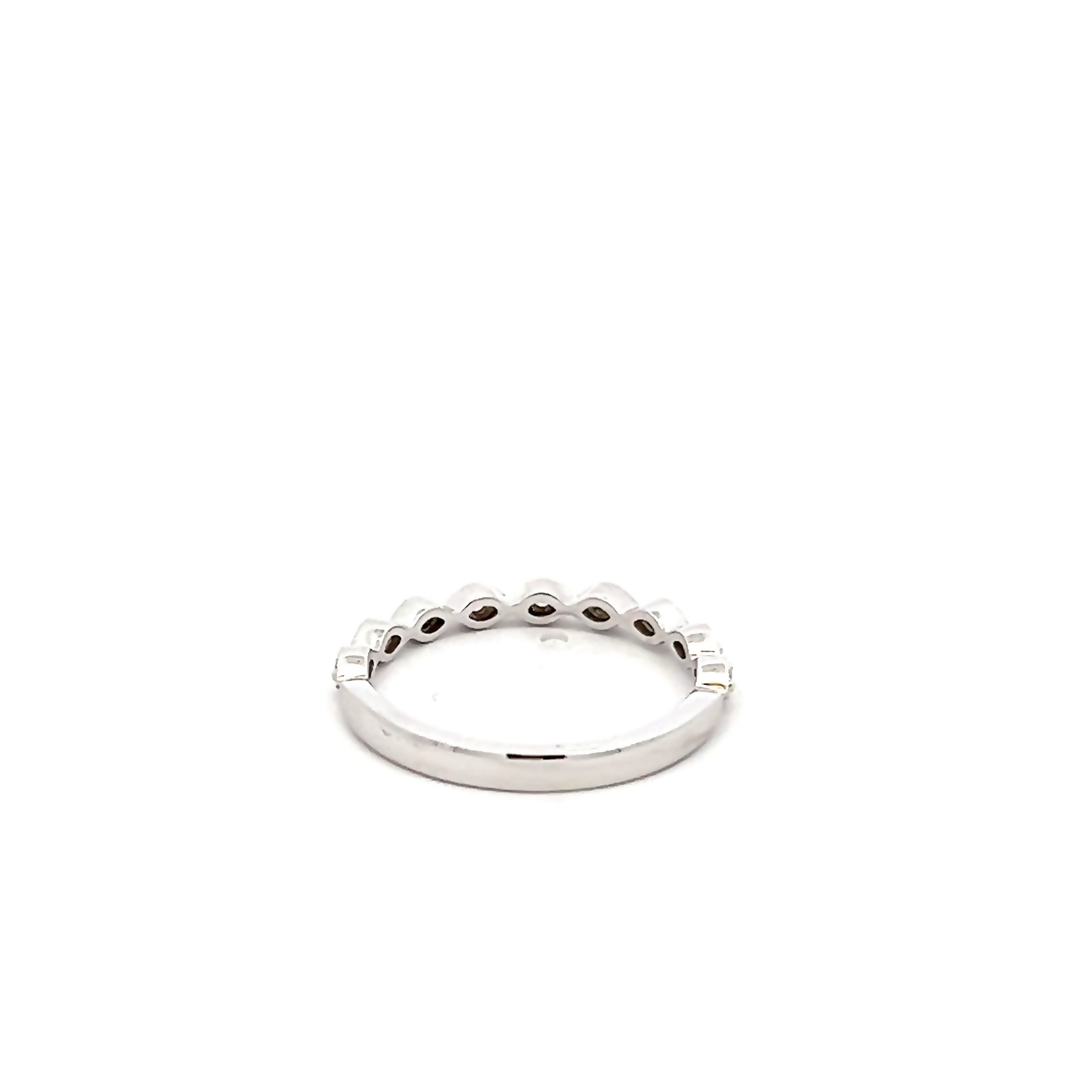 14k White Gold Stackable Diamond Ring