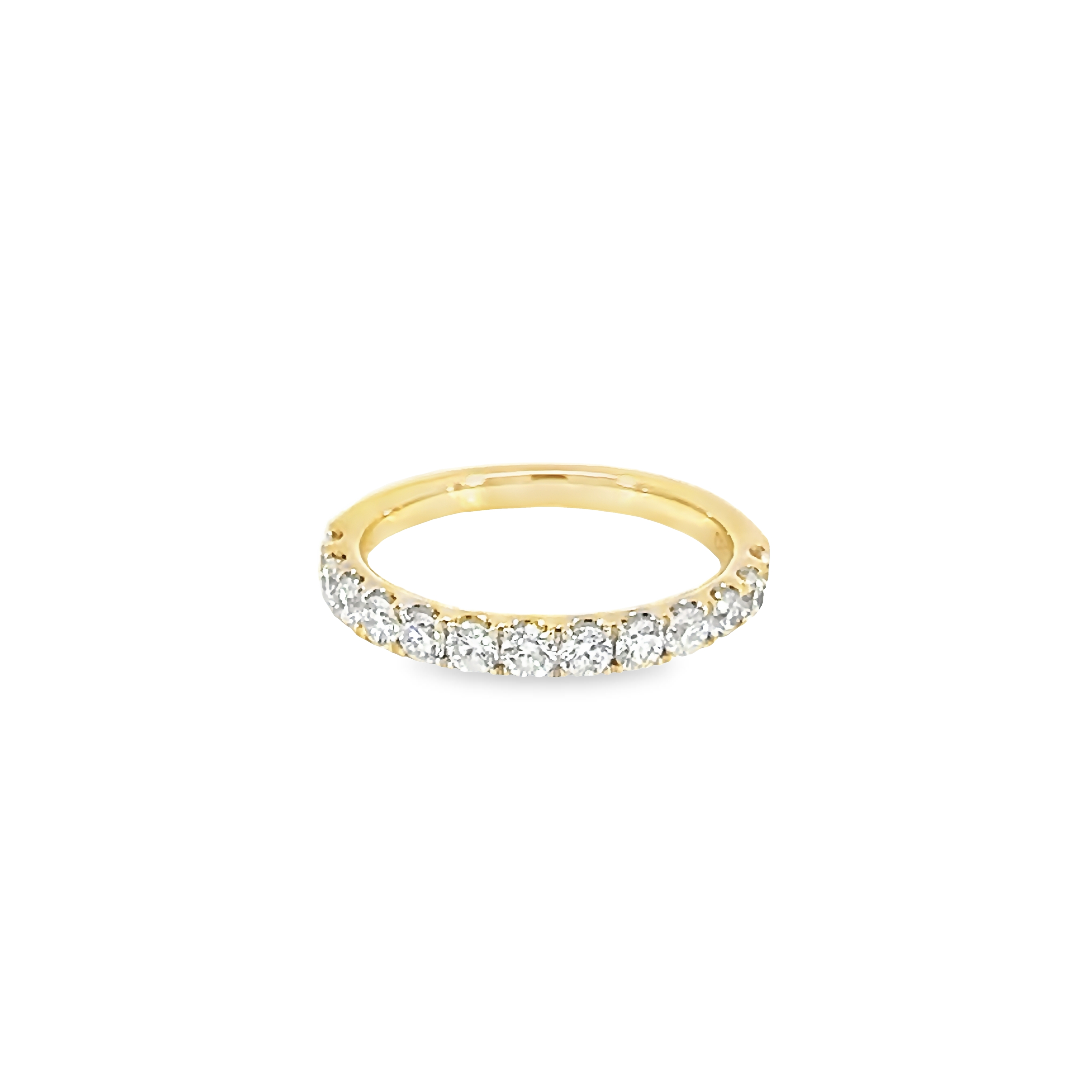 14k Yellow Gold Diamond Wedding Band