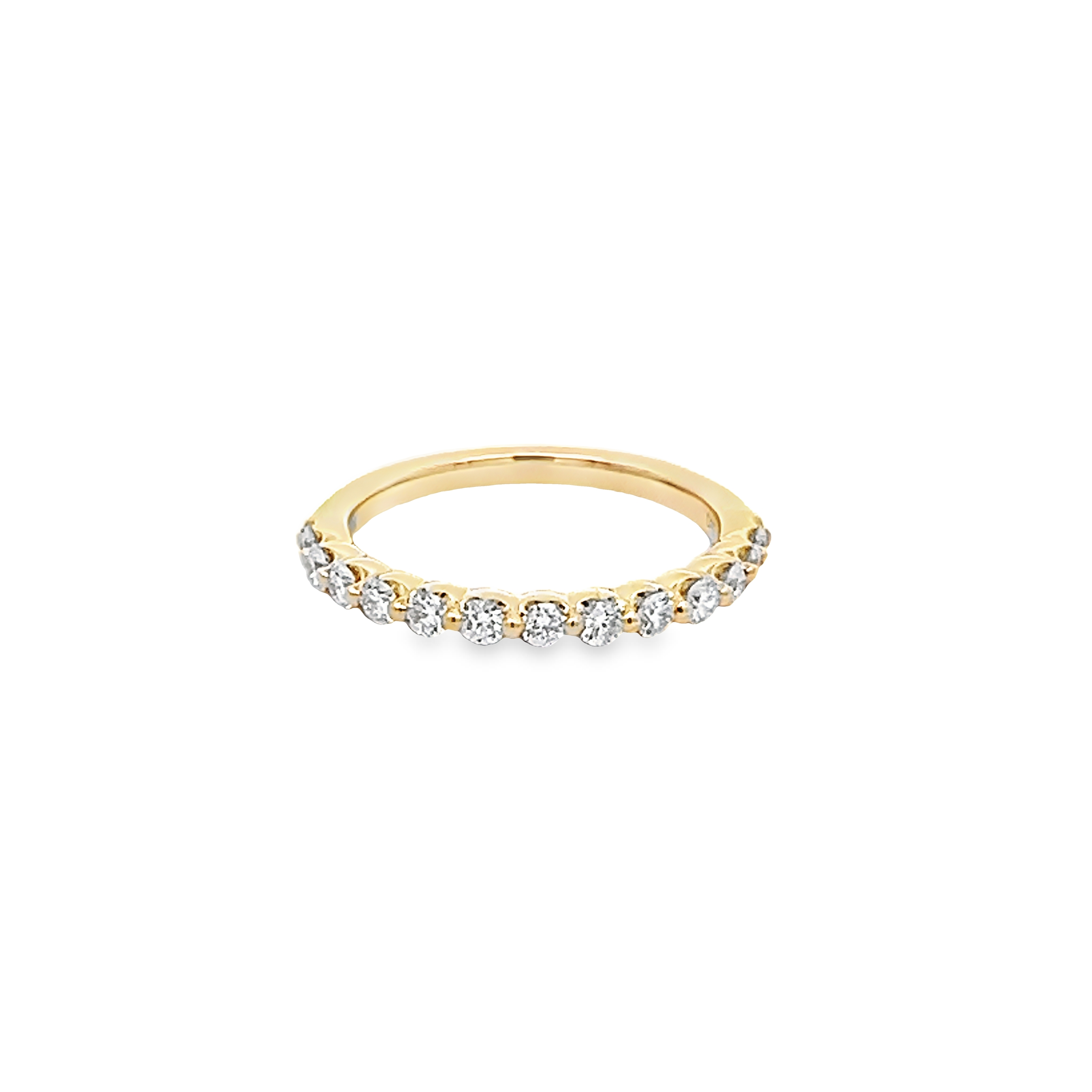 14k Yellow Gold Diamond Wedding Band