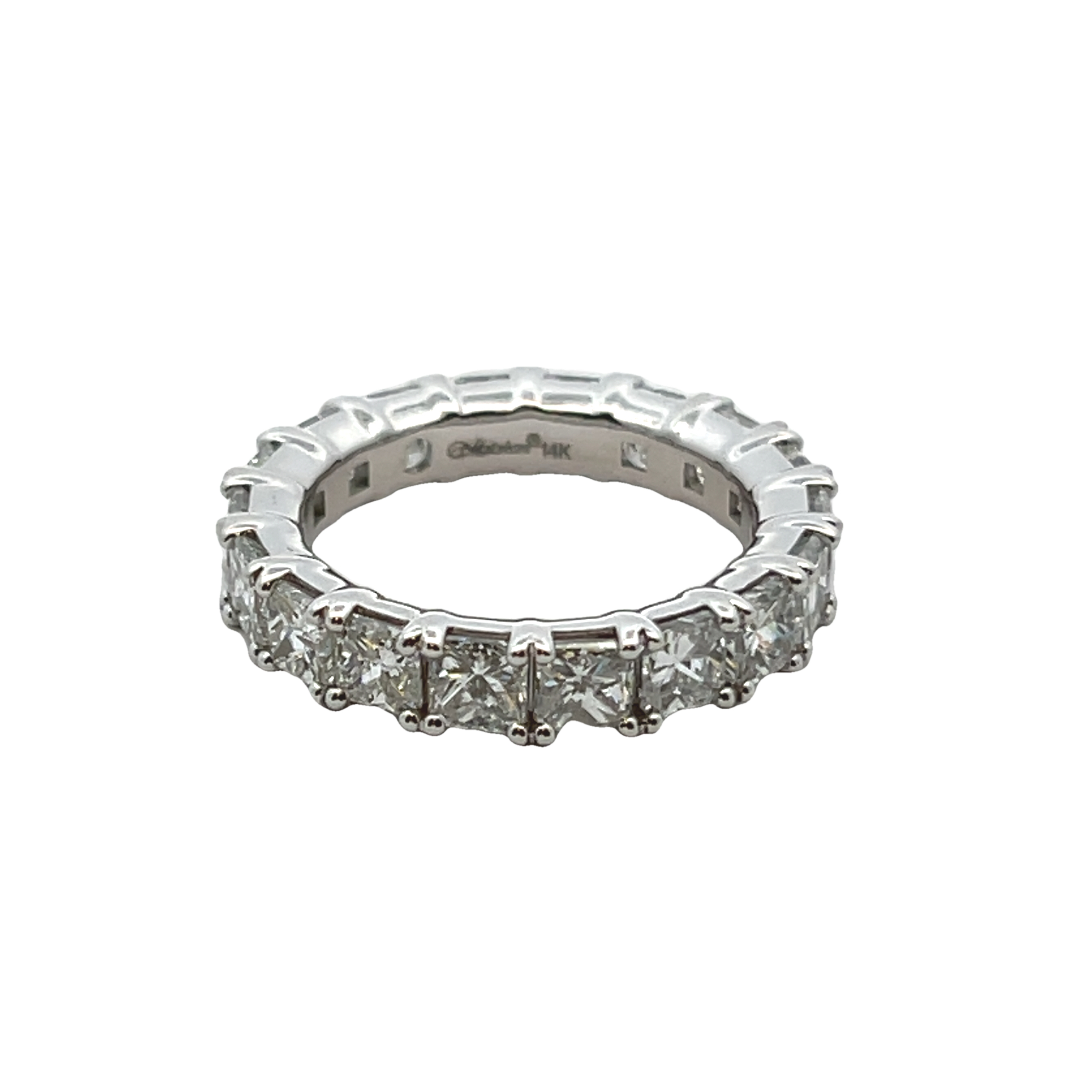 14k White Gold Diamond Eternity Band