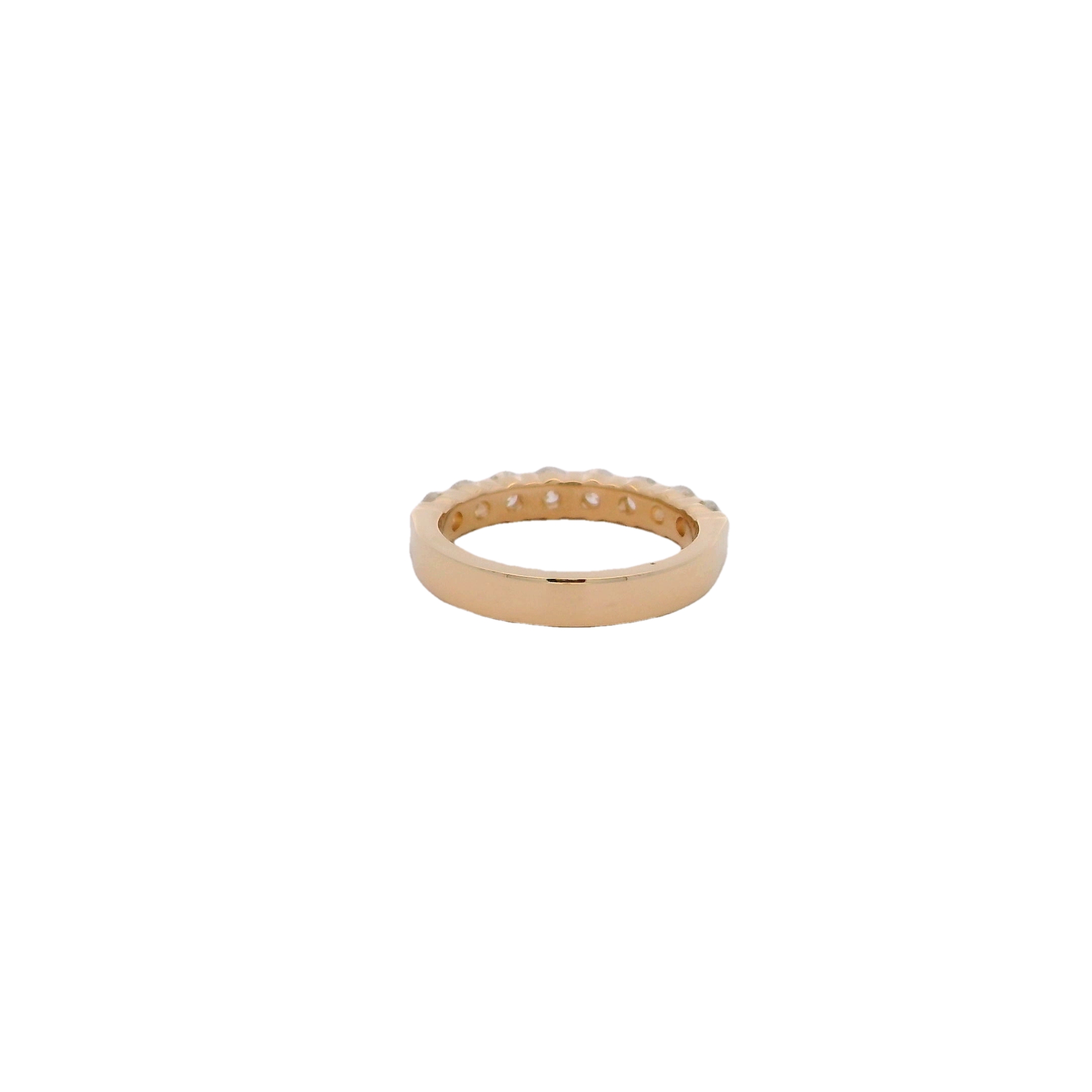 14k Yellow Gold Diamond Wedding Band