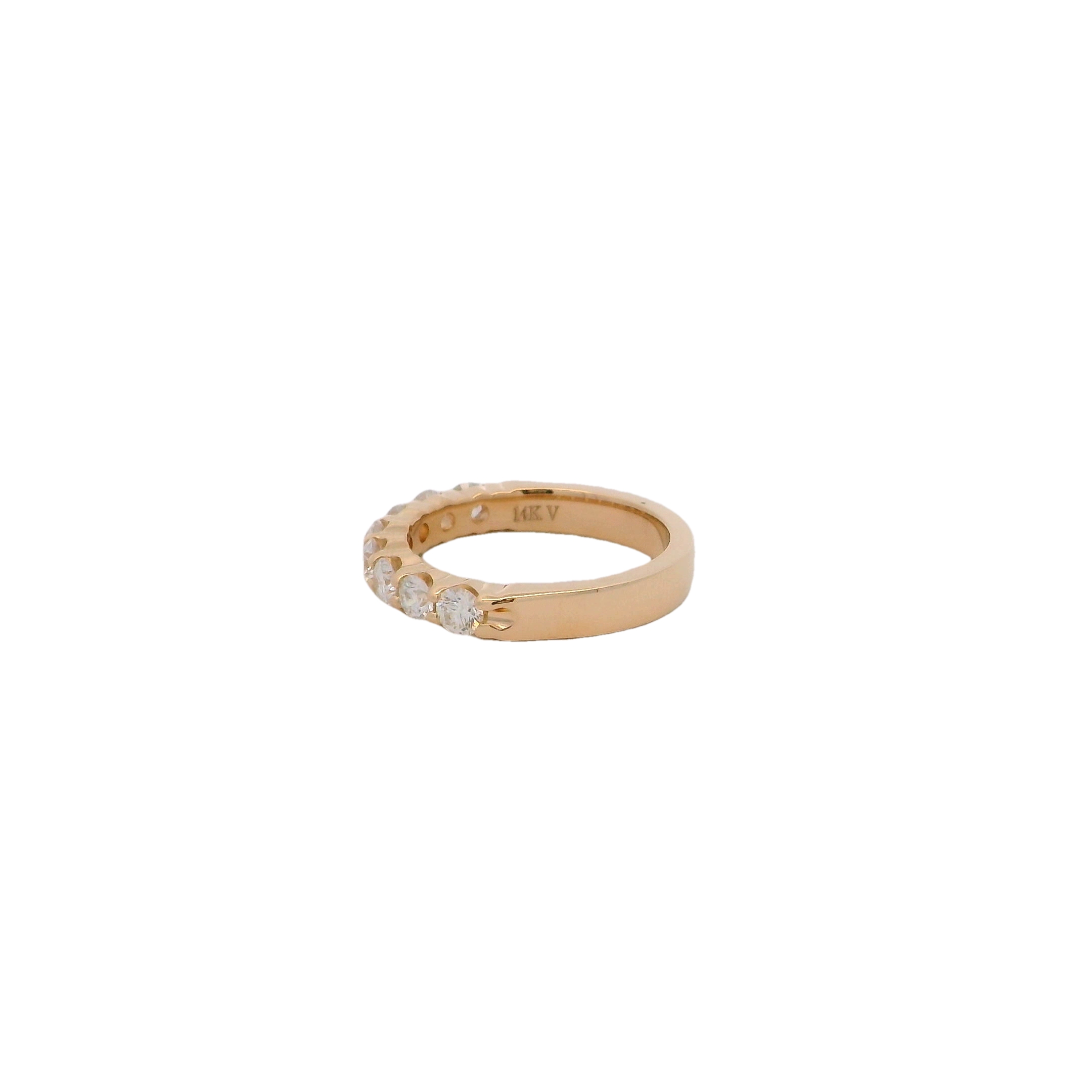 14k Yellow Gold Diamond Wedding Band