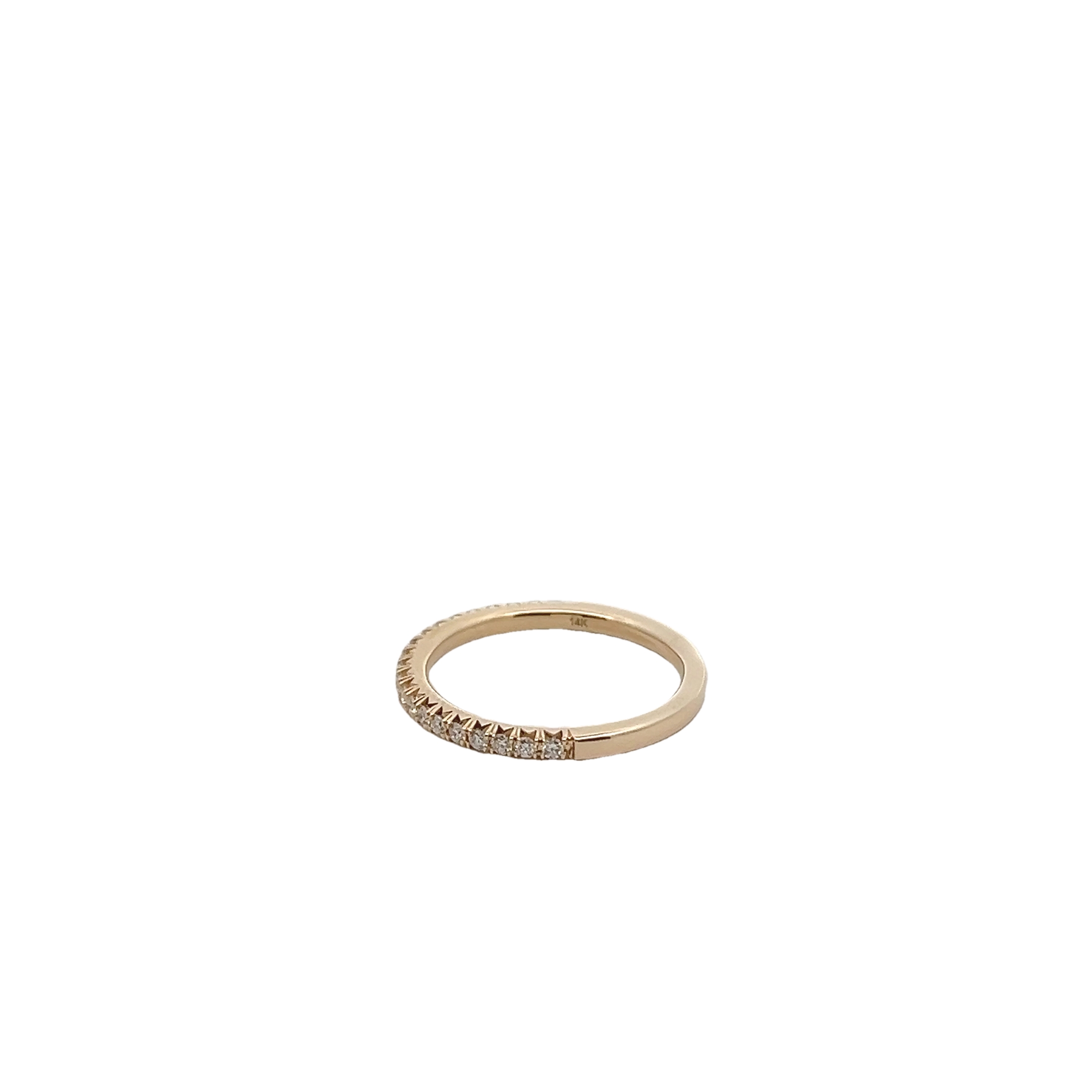 14k Yellow Gold Diamond Wedding Band
