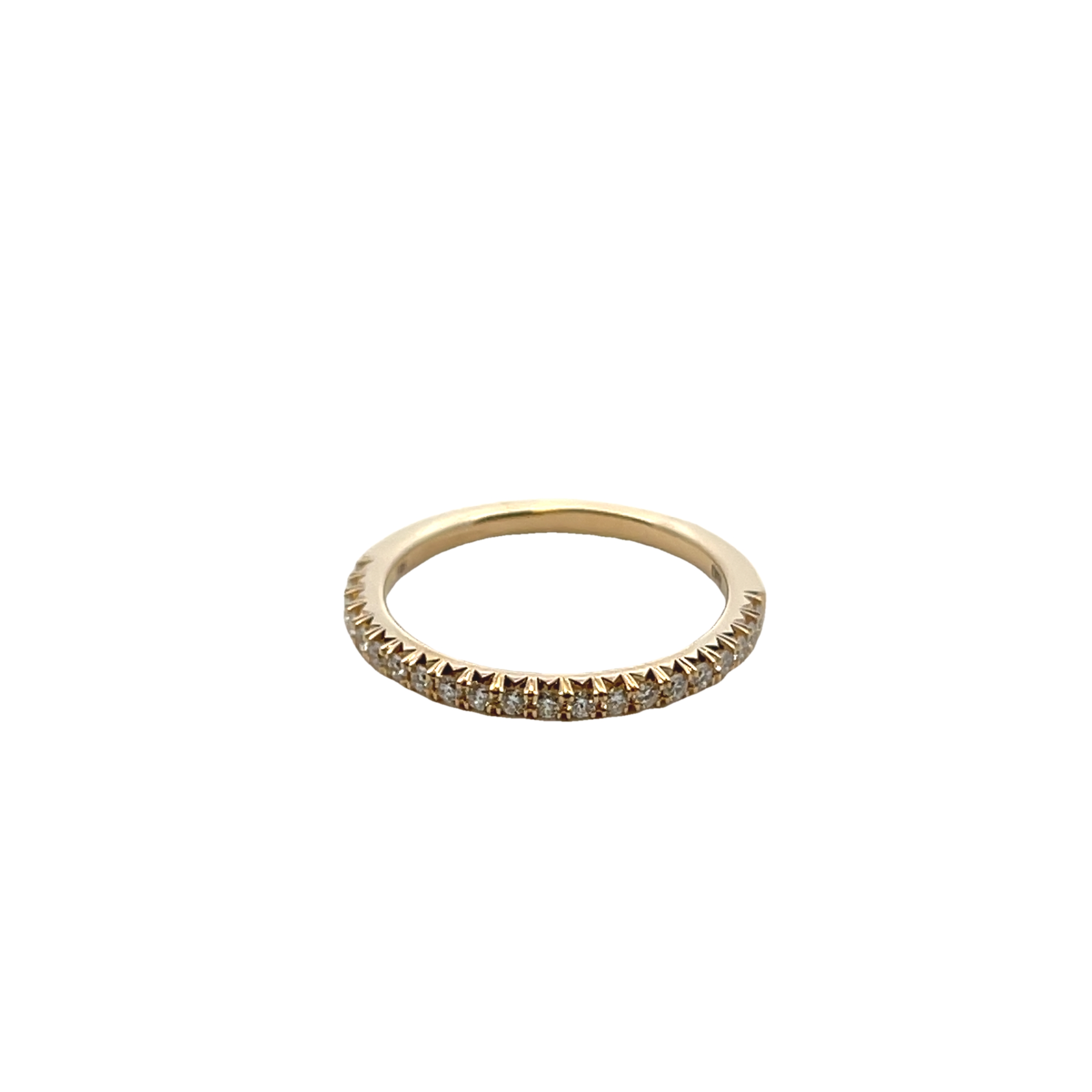 14k Yellow Gold Diamond Wedding Band