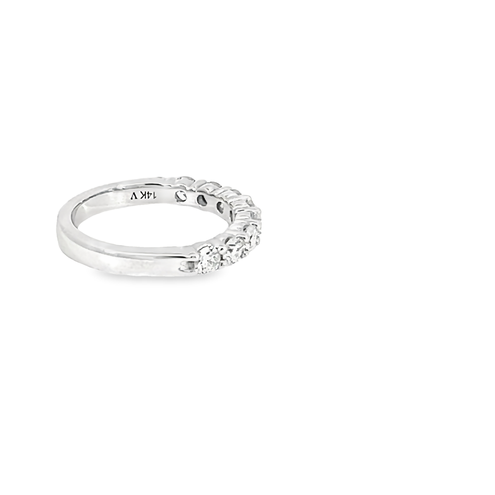 14k White Gold Diamond Wedidng Band