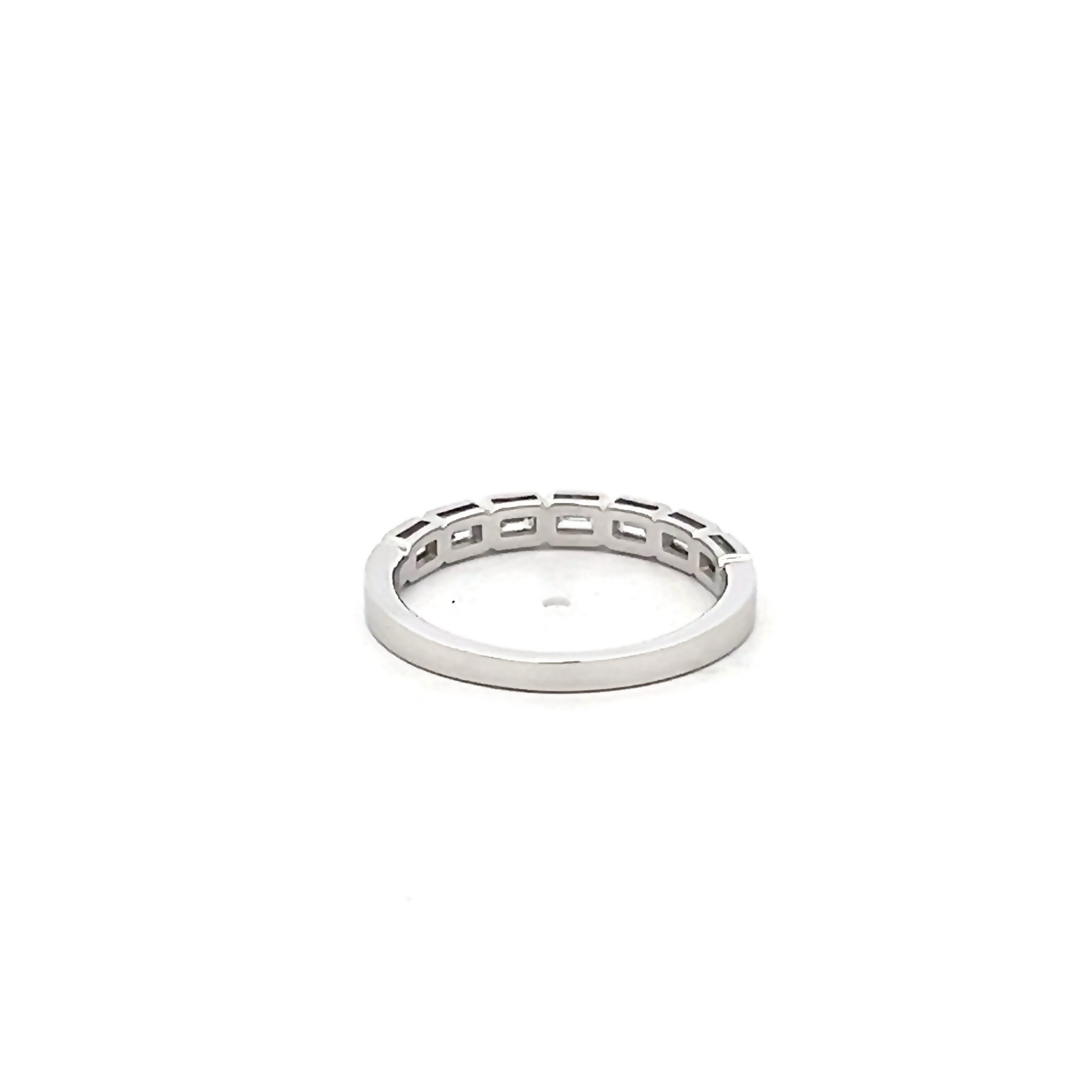 14k White Gold Diamond Band