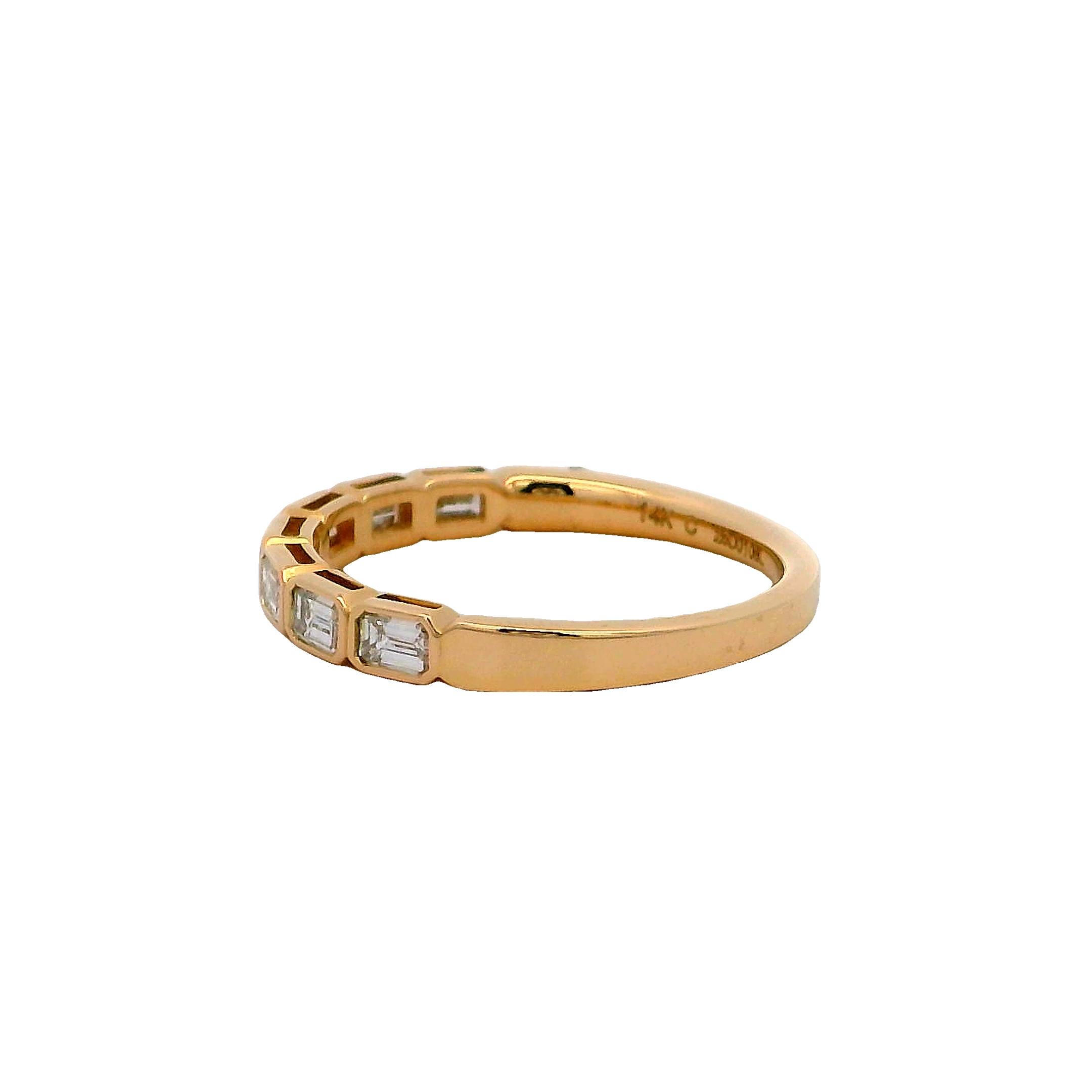 14k Yellow Gold Diamond Wedding Band