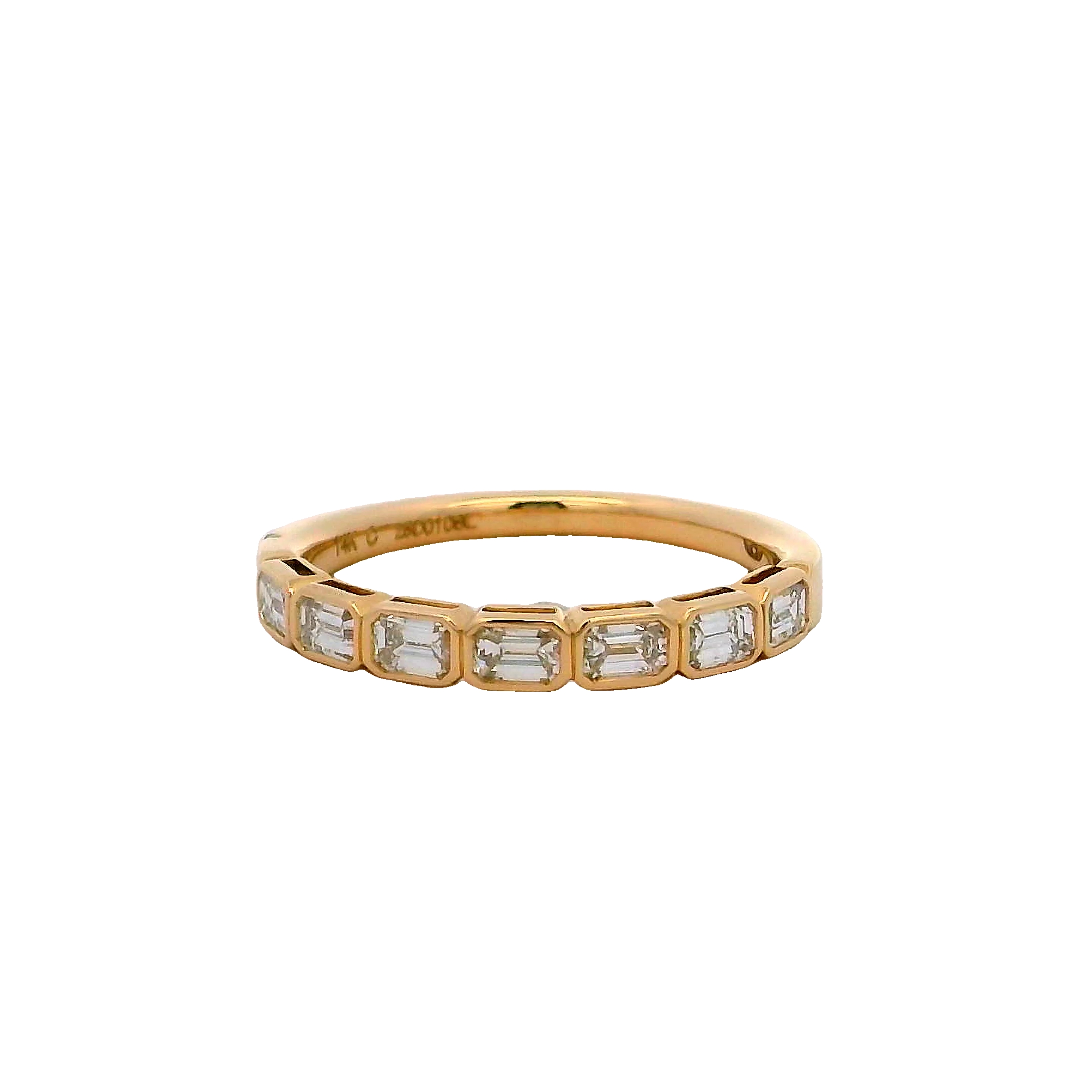 14k Yellow Gold Diamond Wedding Band