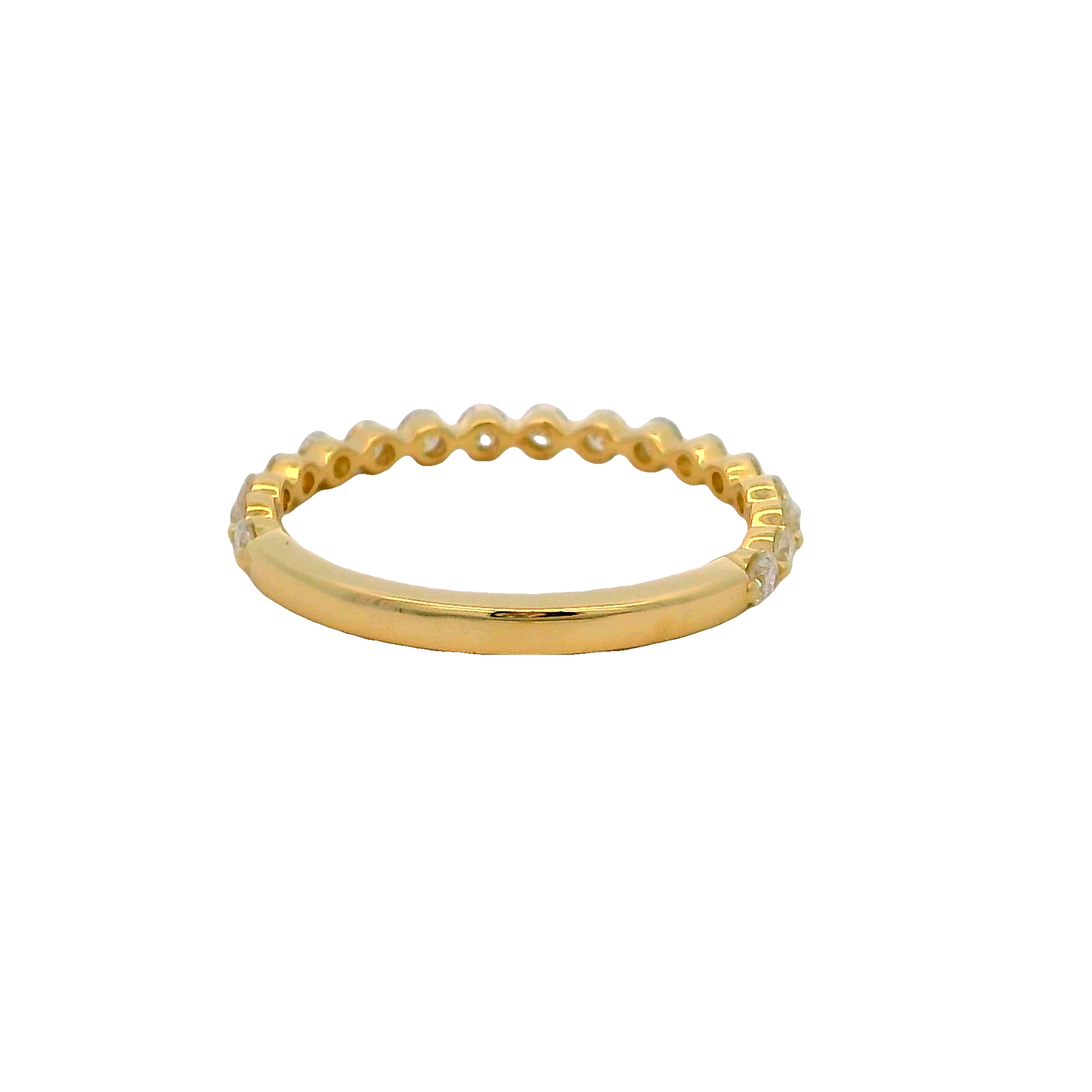 14k Yellow Gold Diamond Wedding Band