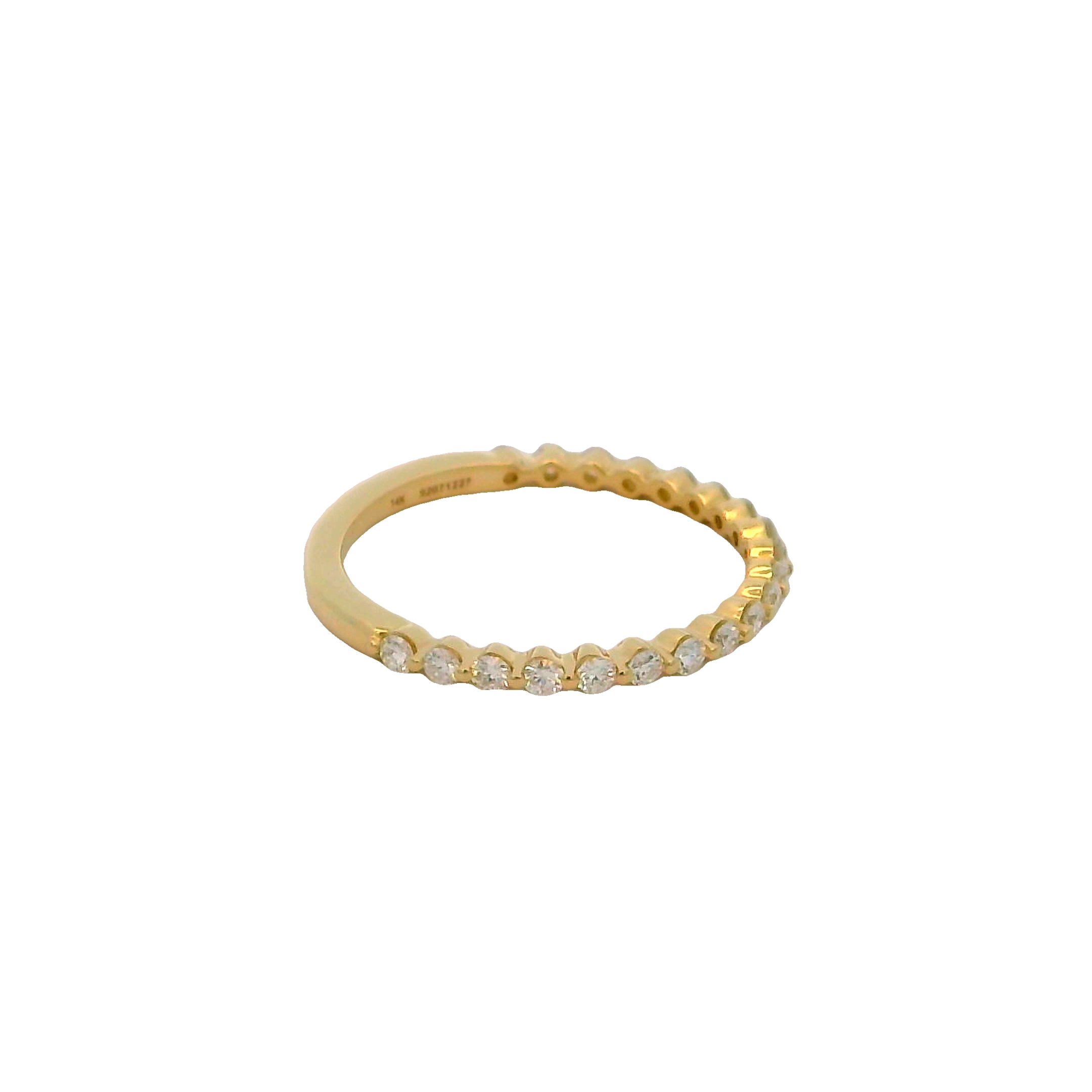 14k Yellow Gold Diamond Wedding Band