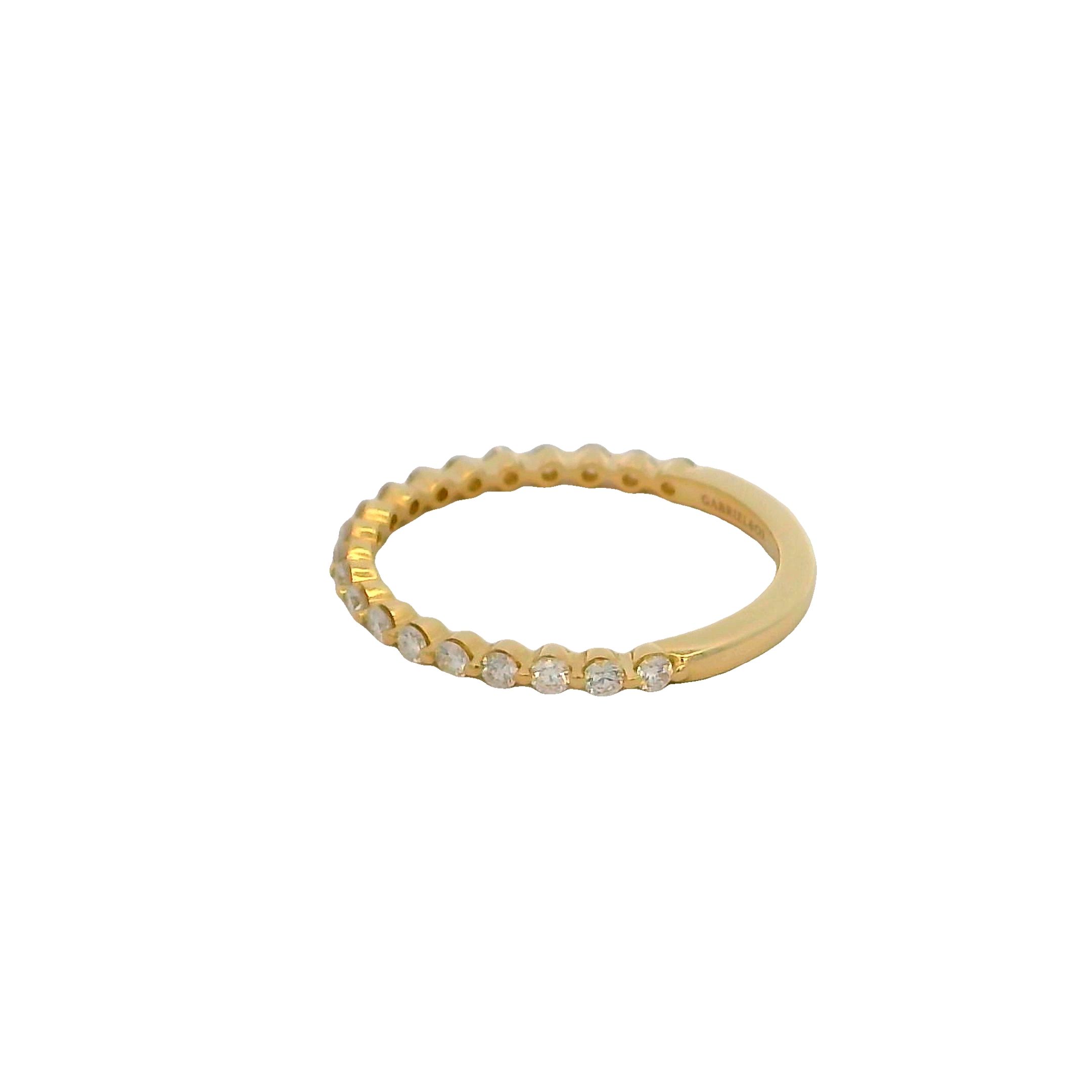 14k Yellow Gold Diamond Wedding Band