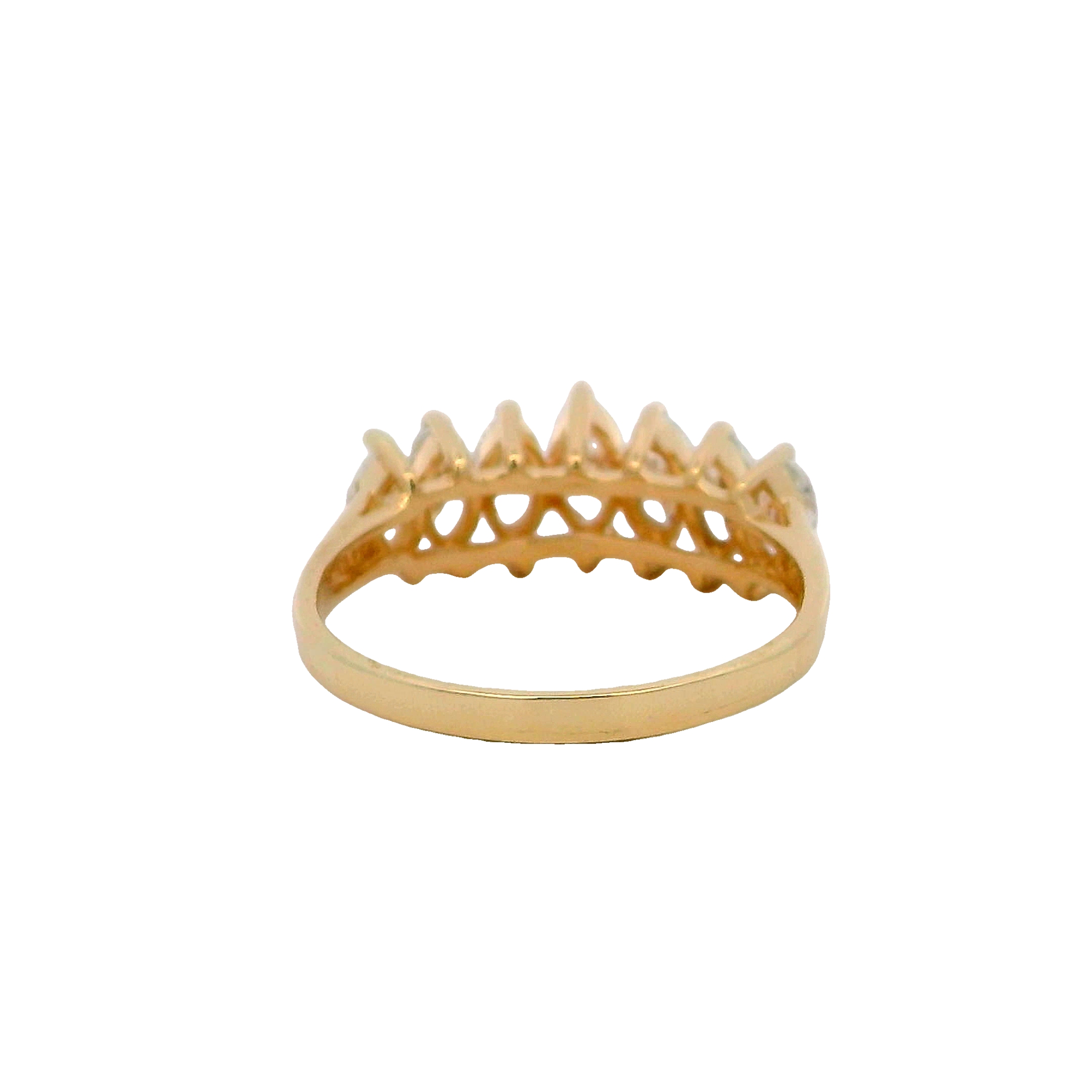 14k Yellow Gold Diamond Wedding Band