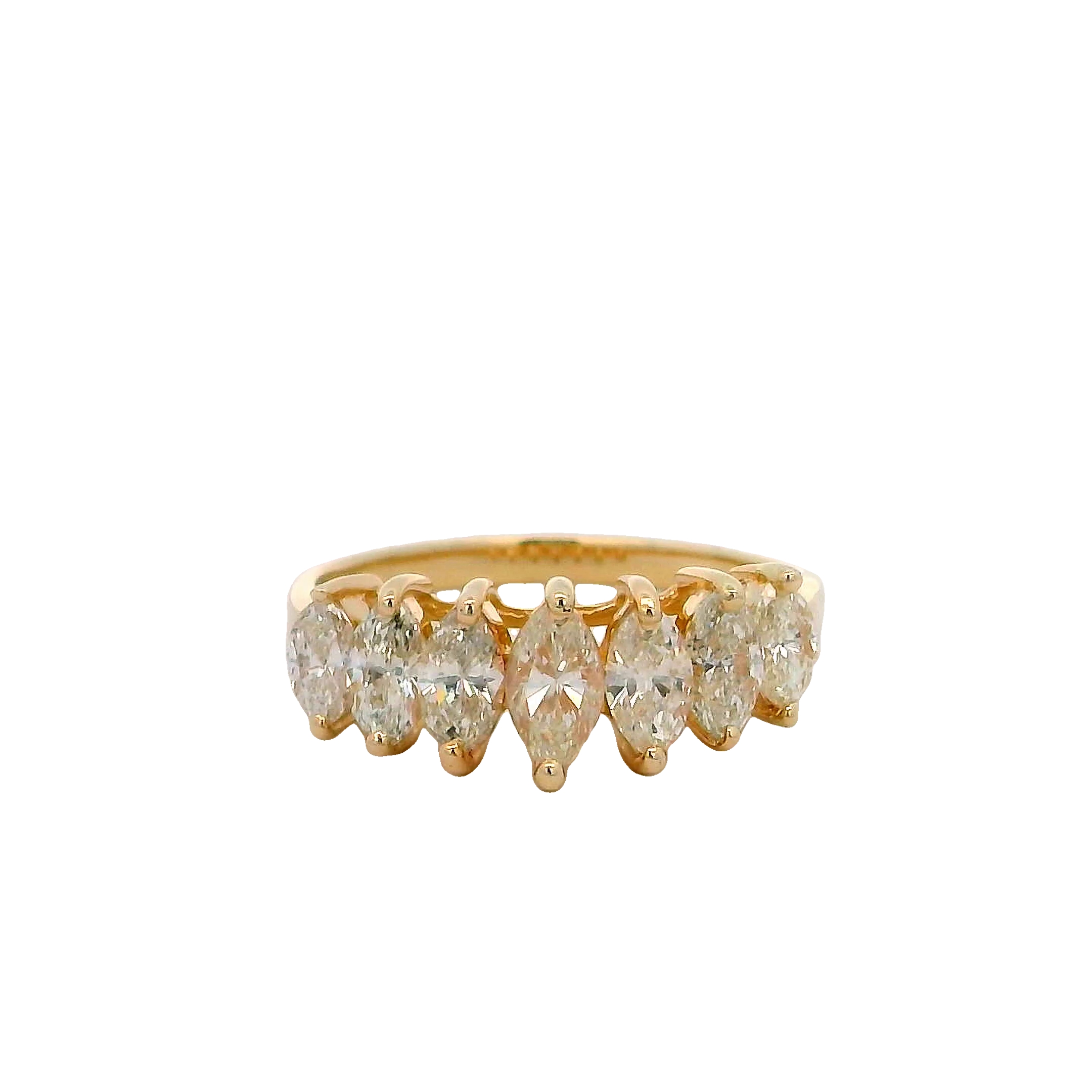 14k Yellow Gold Diamond Wedding Band