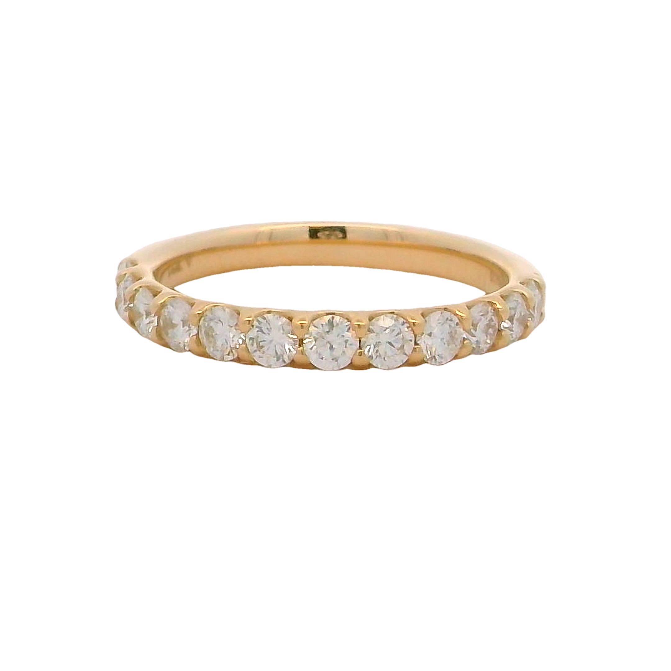 14k Yellow Gold Diamond Wedding Band