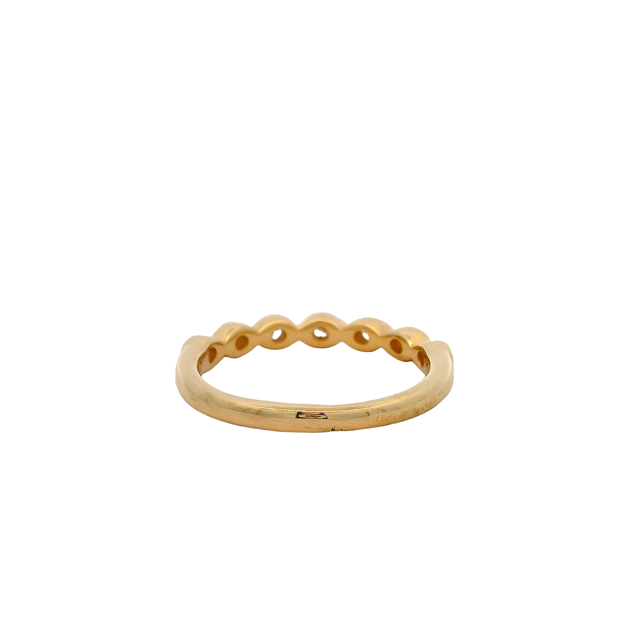 14k Yellow Gold Diamond Wedding Band