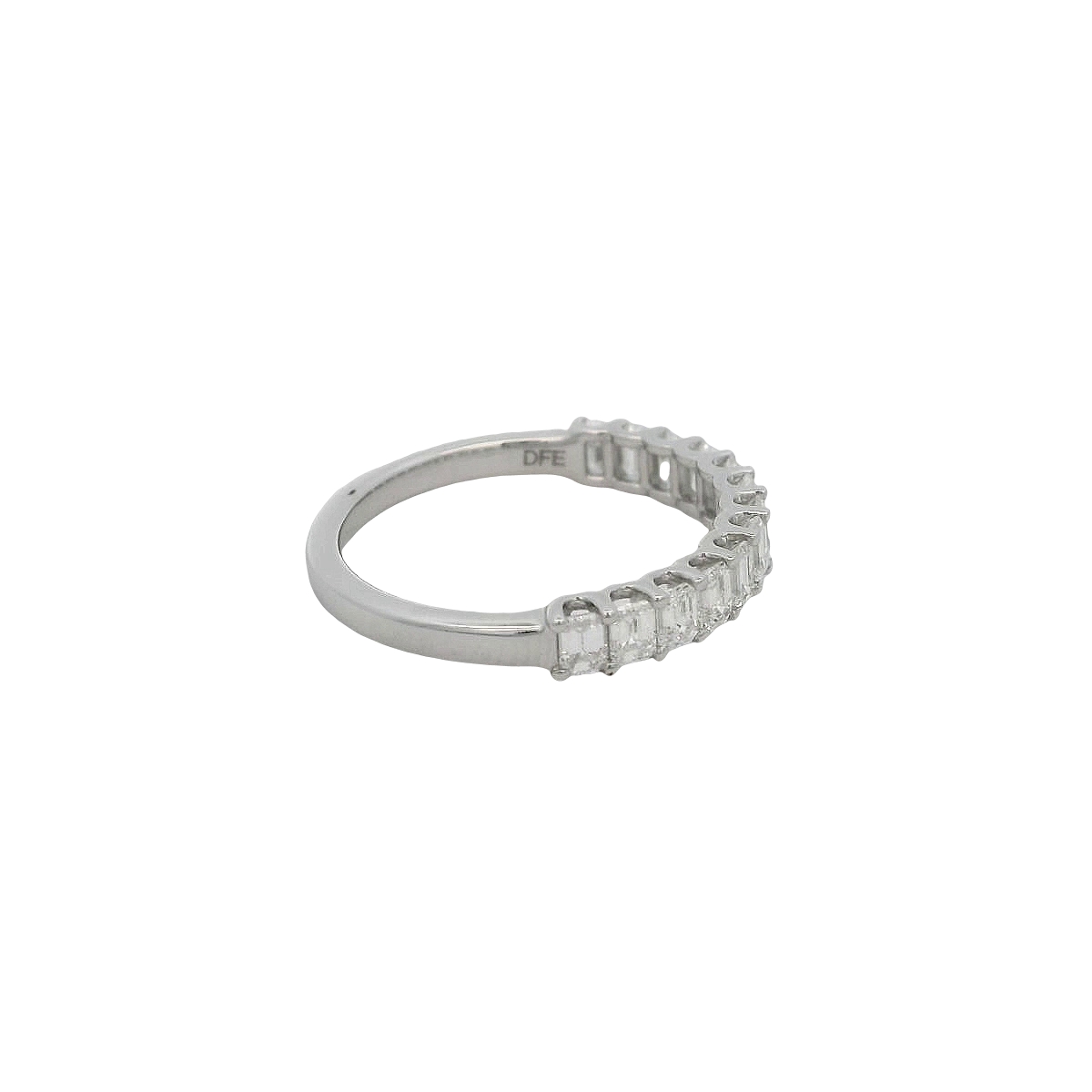 14k White Gold Diamond Wedding Band