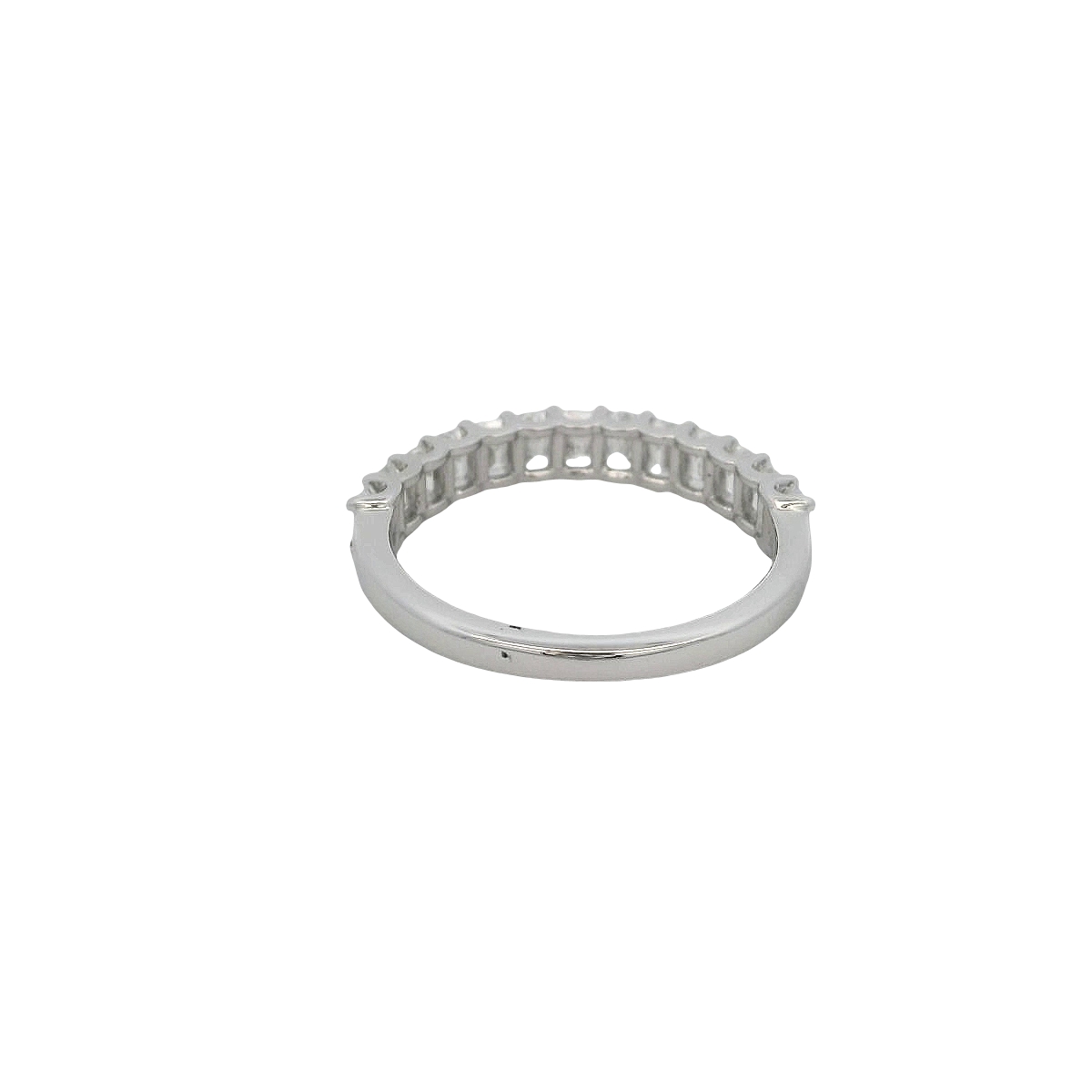 14k White Gold Diamond Wedding Band