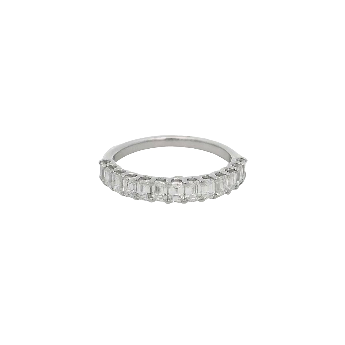 14k White Gold Diamond Wedding Band