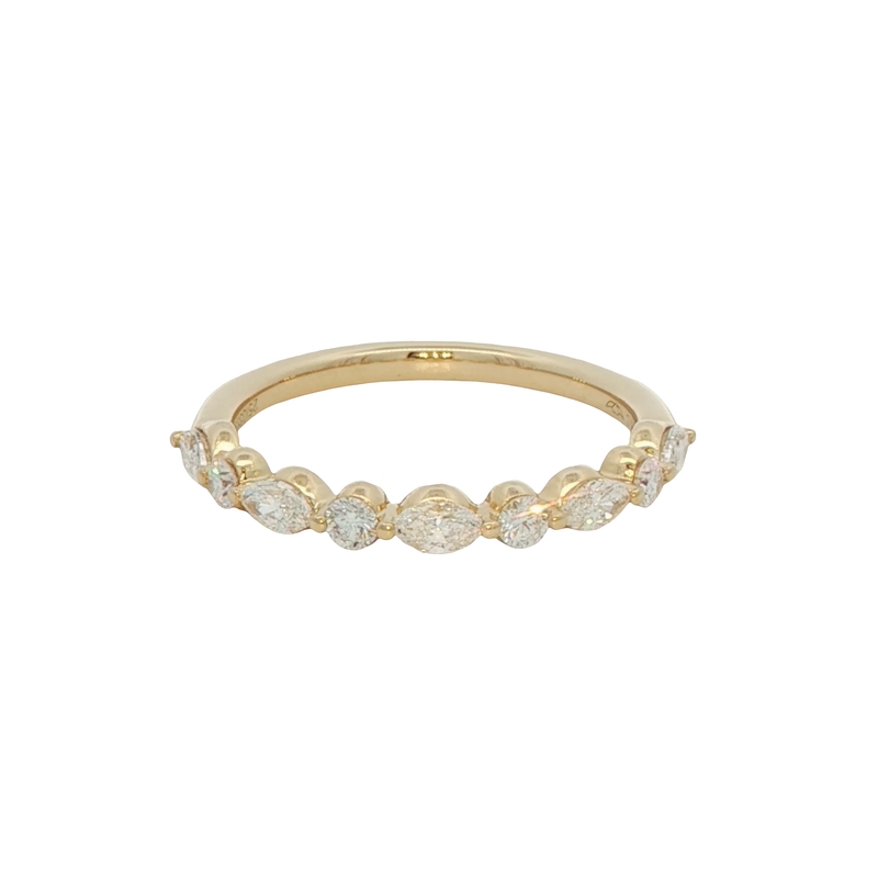 14k Yellow Gold Diamond Wedding Band