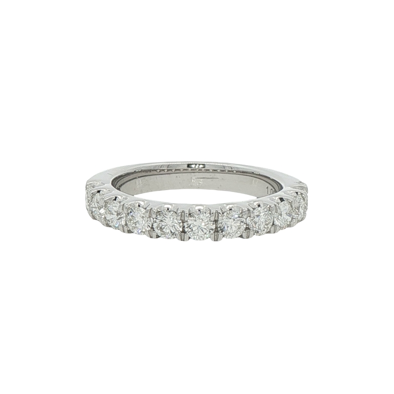 14k White Gold Diamond Wedding Band