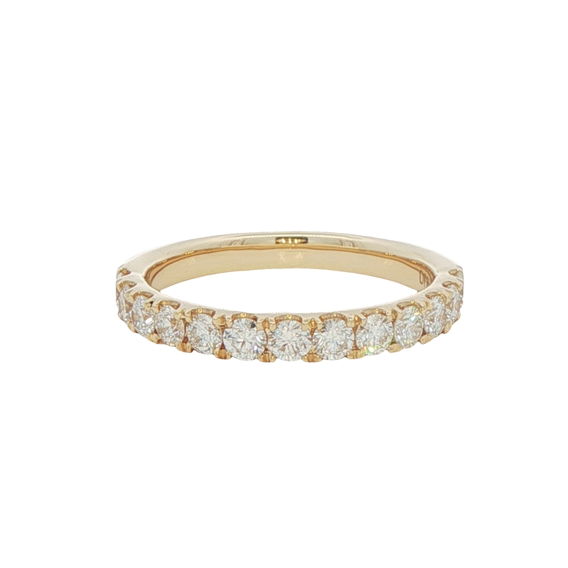 14k Yellow Gold Diamond Wedding Band