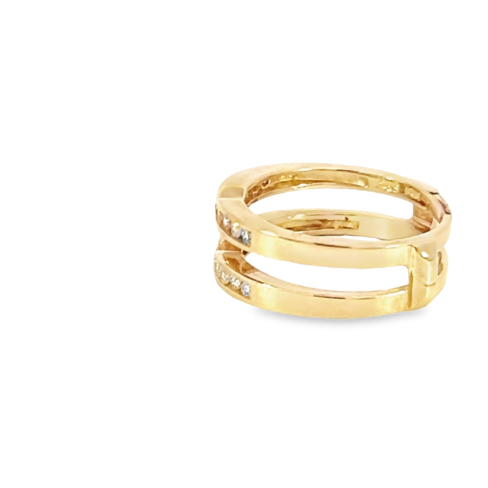 14k Yellow Gold Wedding Band/enhancer