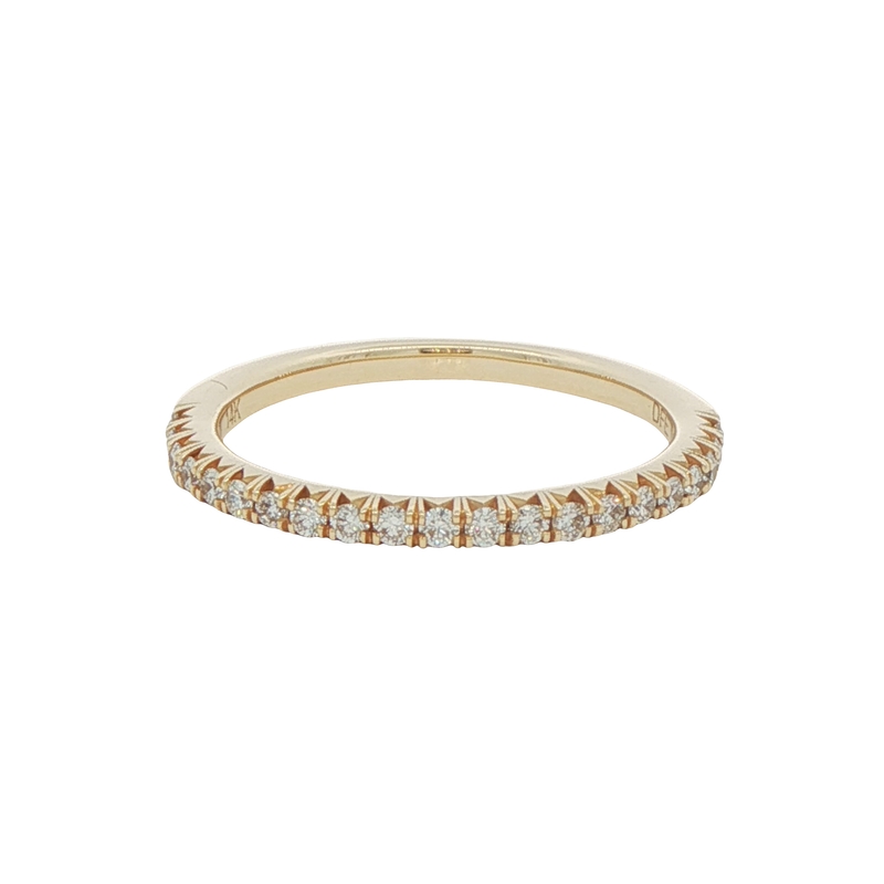 14k Yellow Gold Diamond Wedding Band