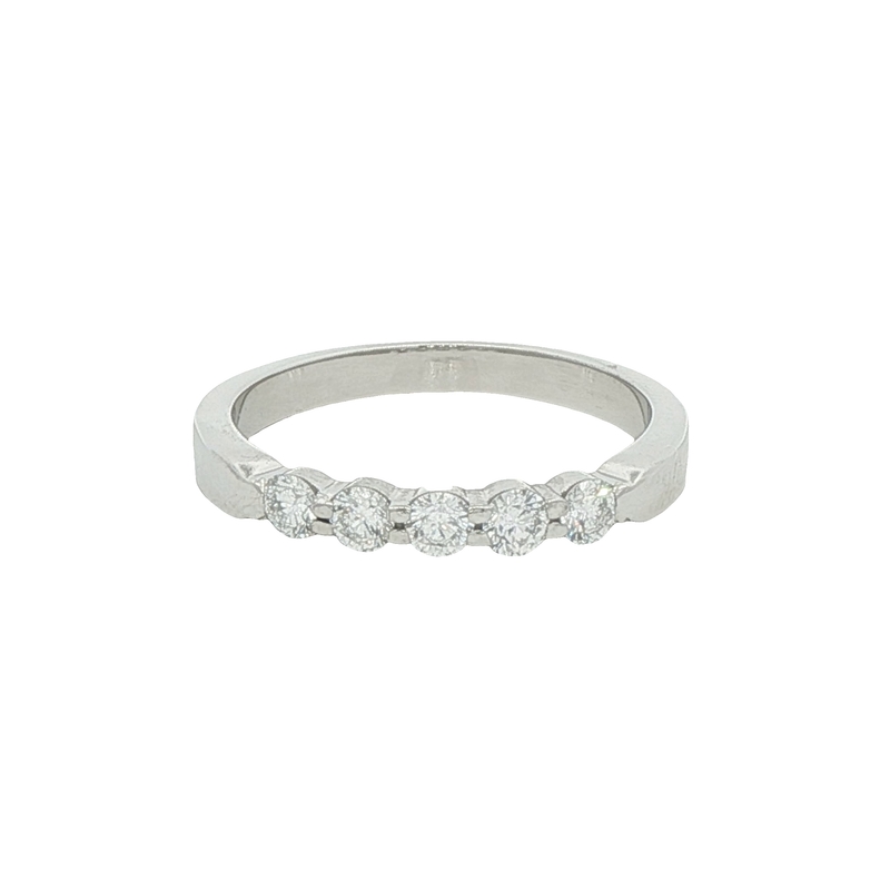 Platinum Five Stone Diamond Ring