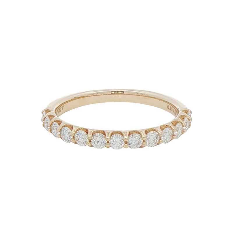 14k Yellow Gold Diamond Wedding Band
