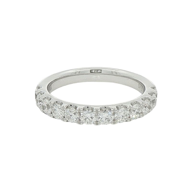 14k White Gold Diamond Wedding Band