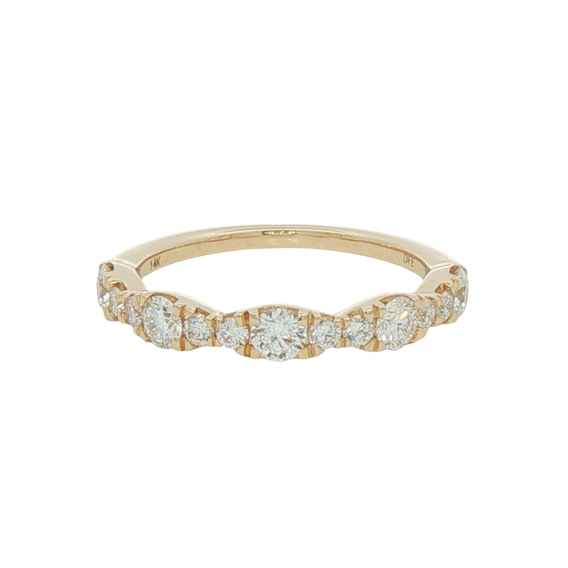 14k Yellow Gold Diamond Band