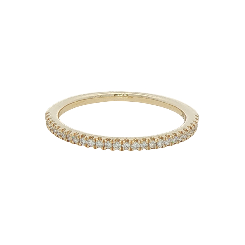 14k Yellow Gold Diamond Band