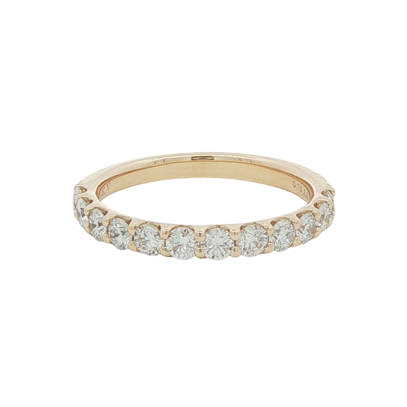 14k Yellow Gold Diamond Wedding Band