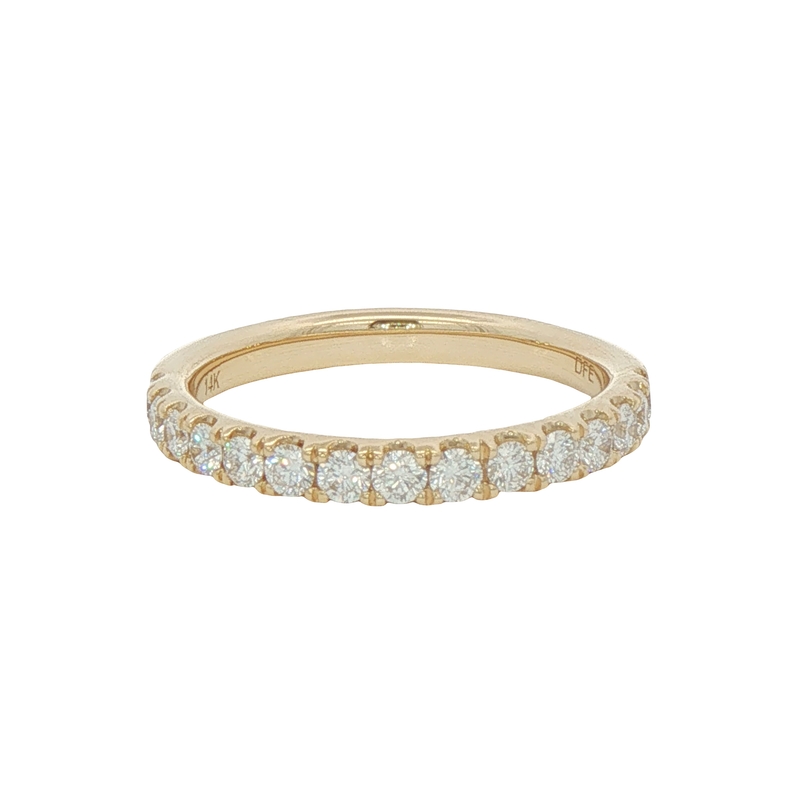 14k Yellow Gold Diamond Wedding Band