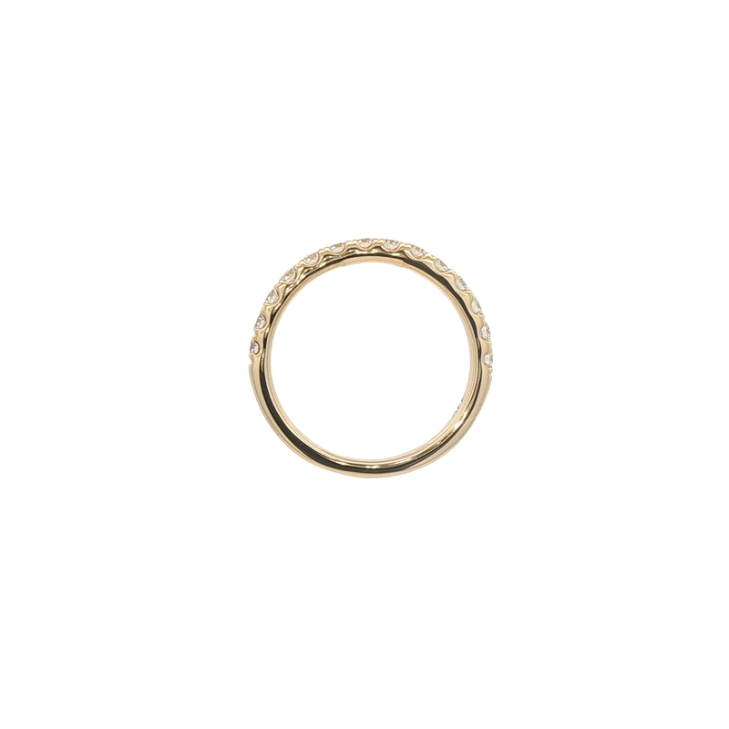 14k Yellow Gold Diamond Wedding Band