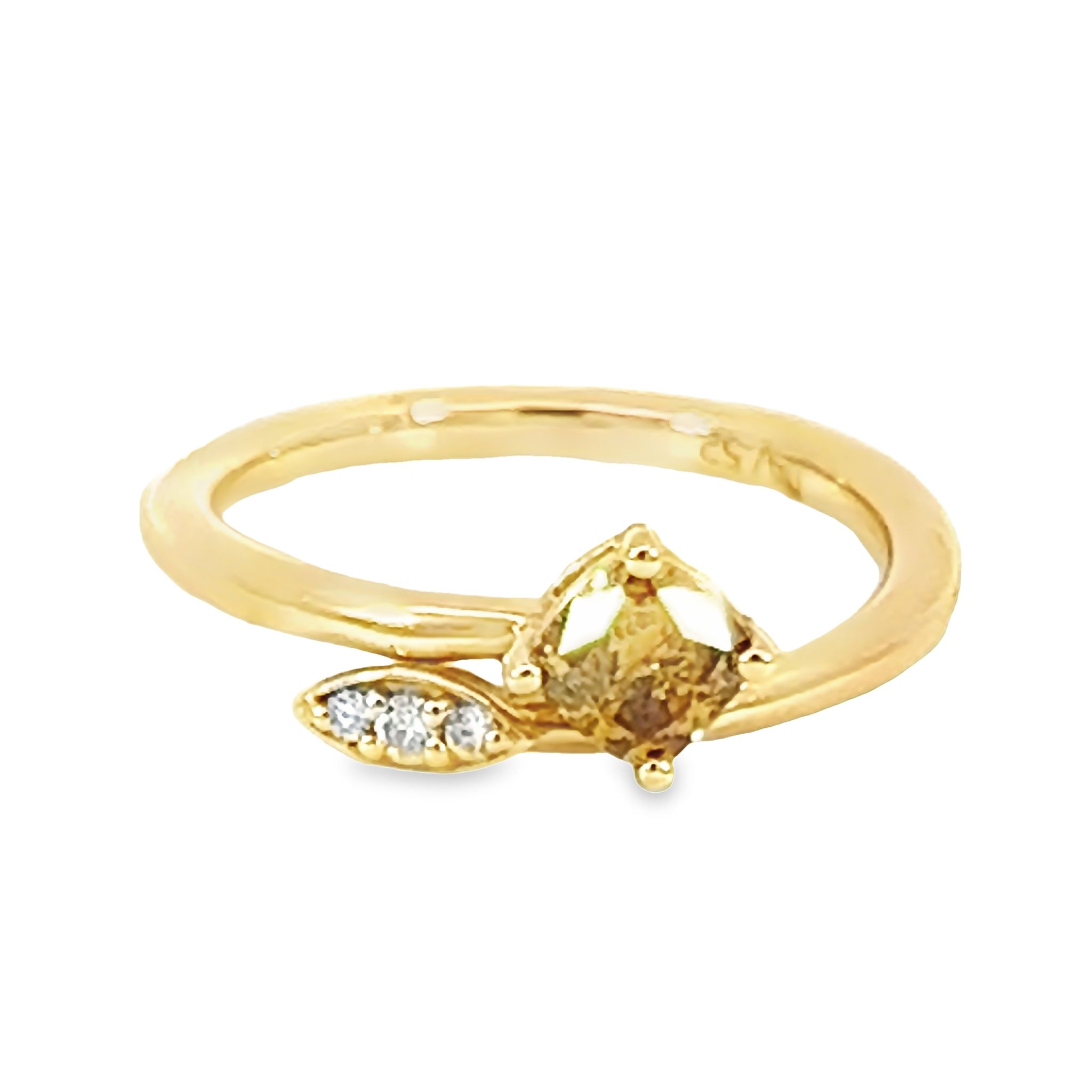 14k Yellow Gold Fancy Diamond Ring