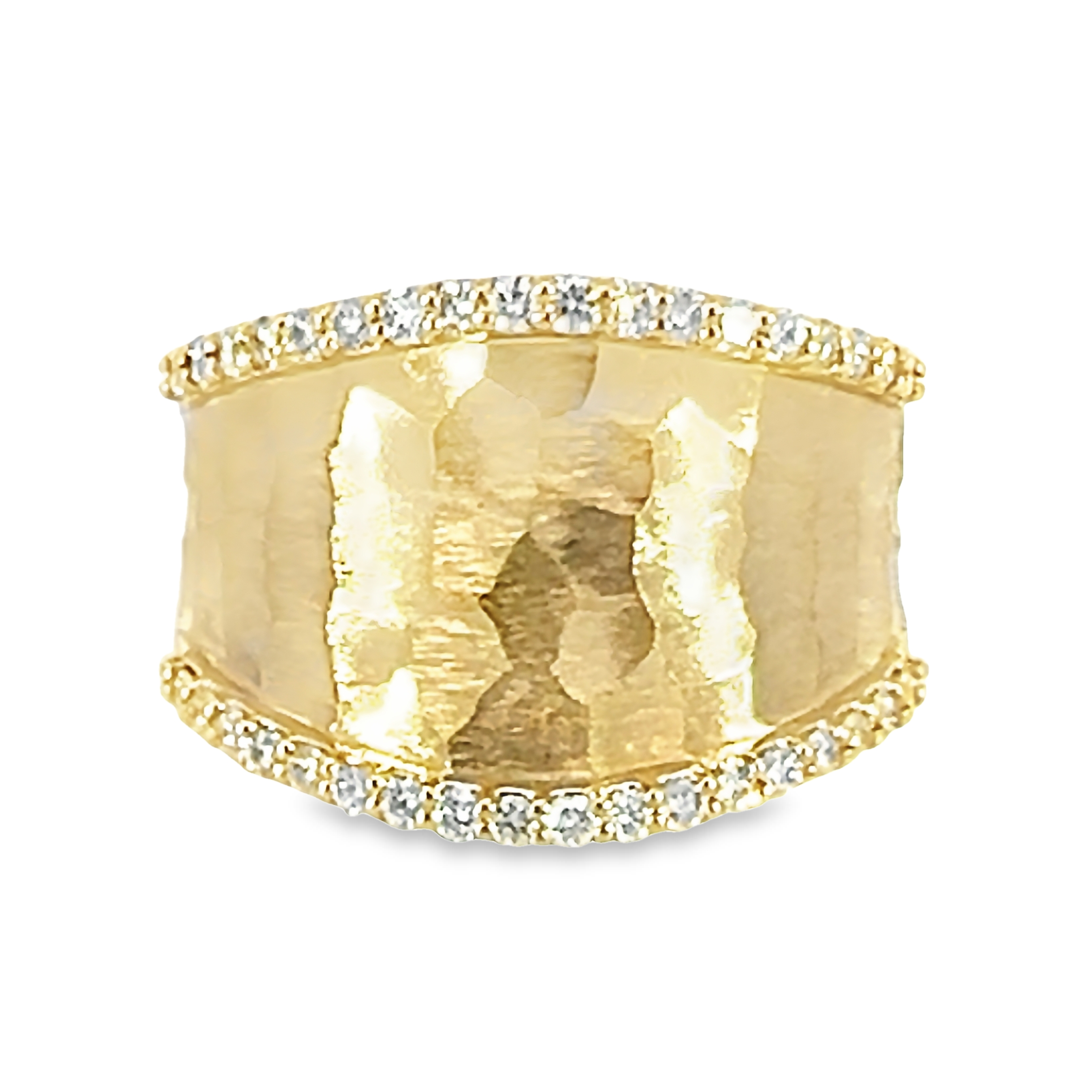 14k Yellow Gold Diamond Fashion Ring