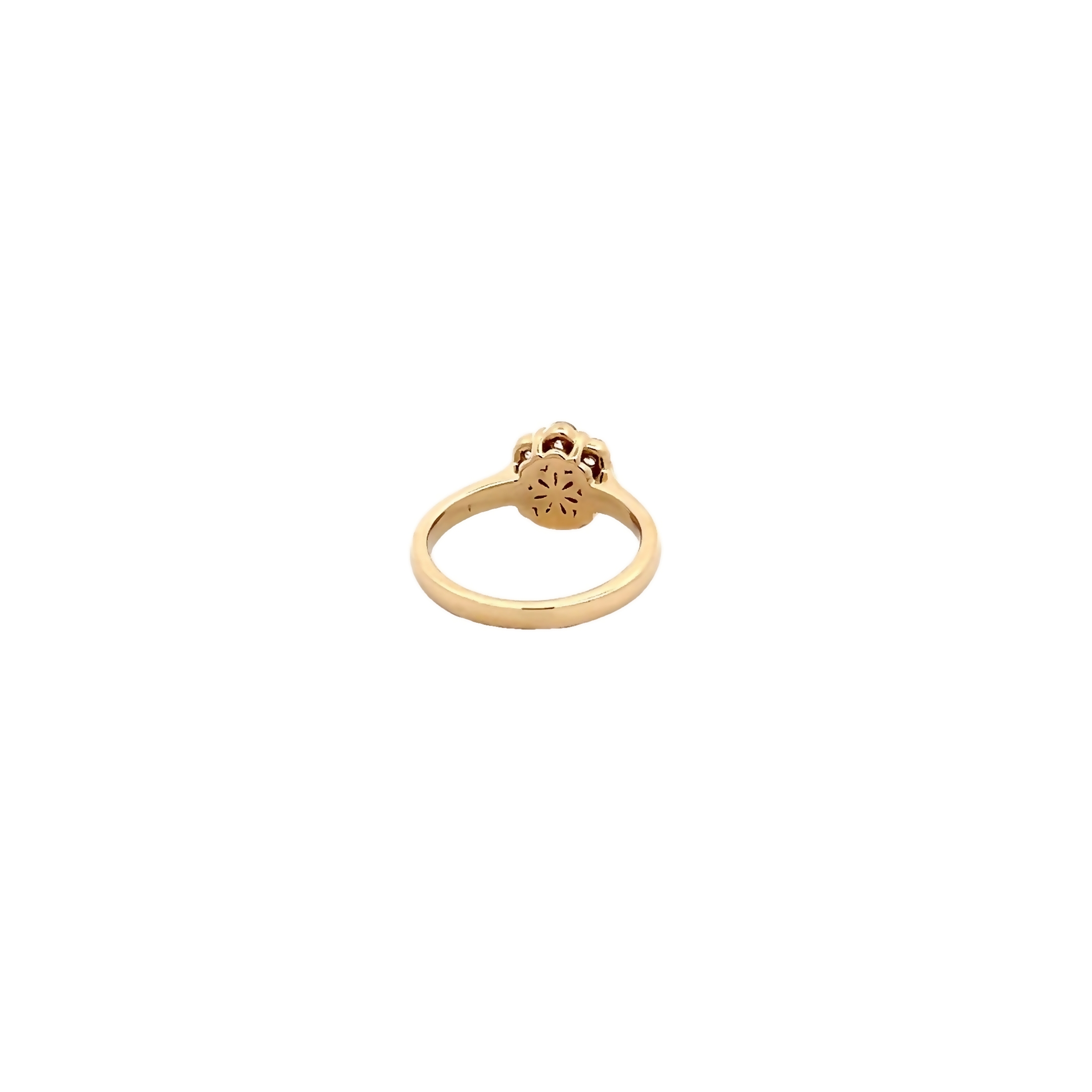 14k Yellow Gold Diamond Fashion Ring