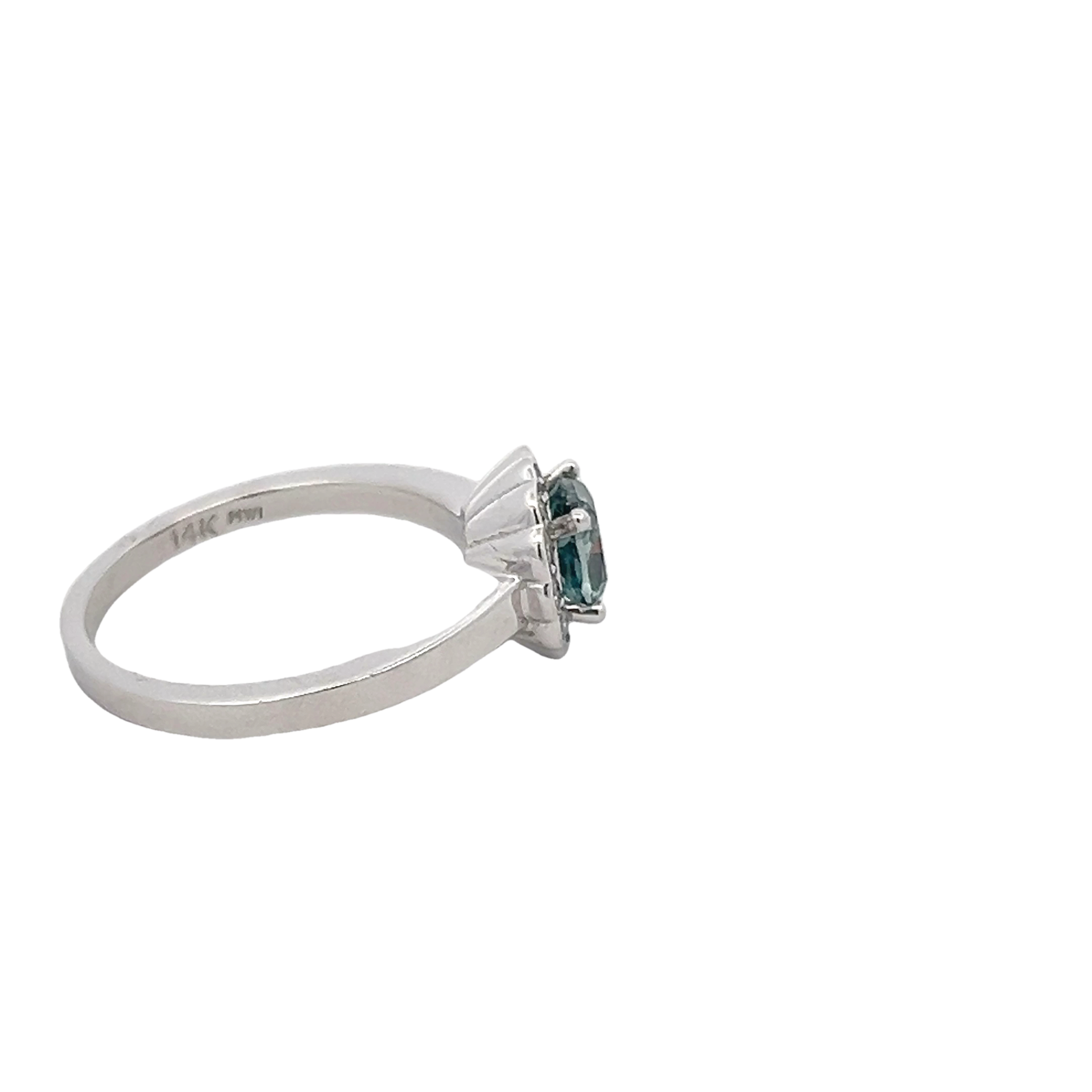 14k White Gold Diamond Ring