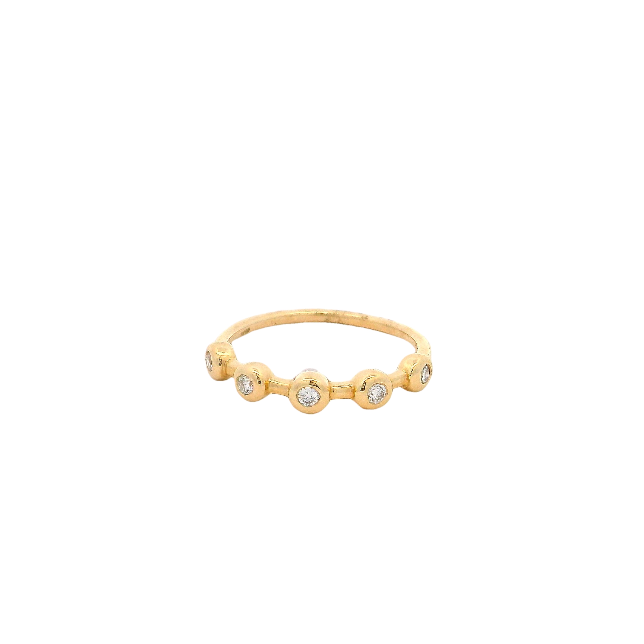 14k Yellow Gold Diamond Fashion Ring
