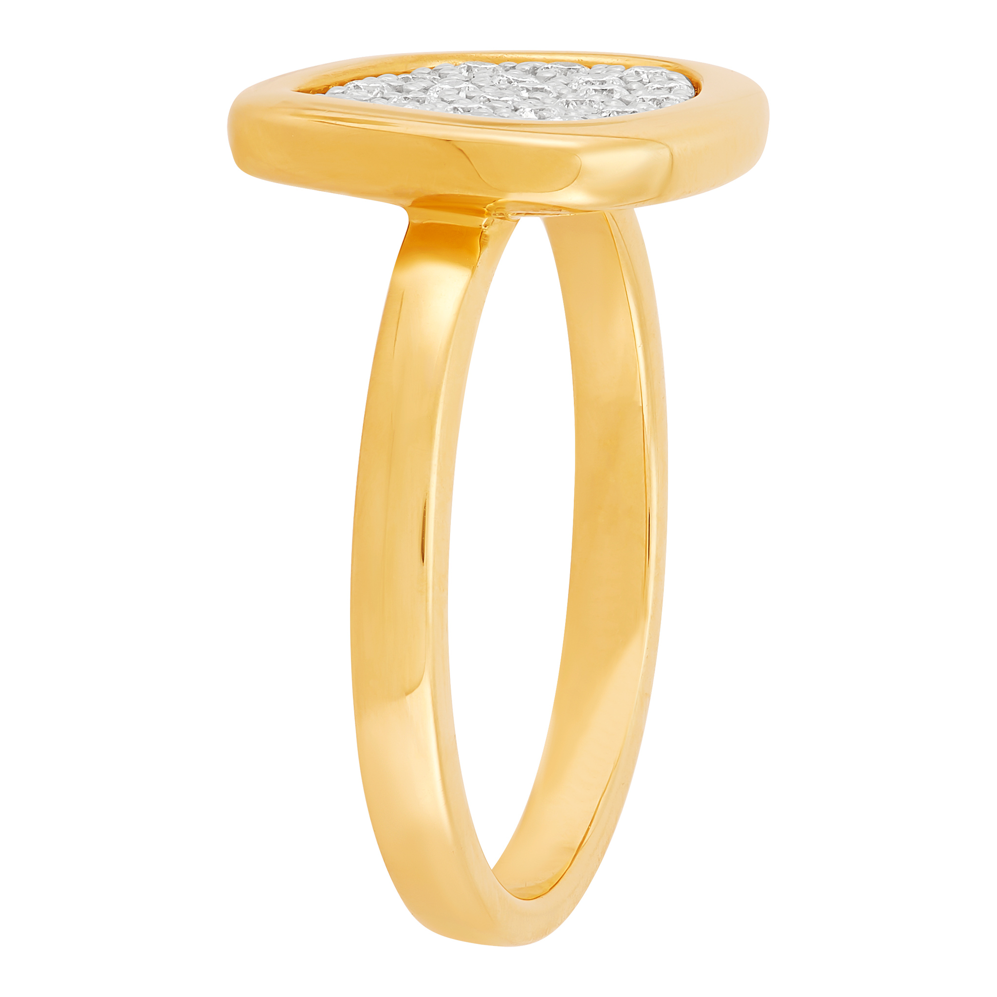 14k Yellow Gold Diamond Fashion Ring