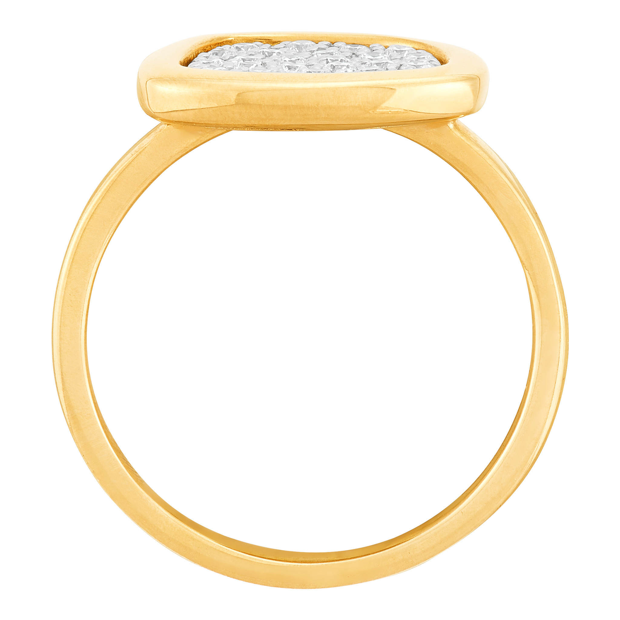 14k Yellow Gold Diamond Fashion Ring