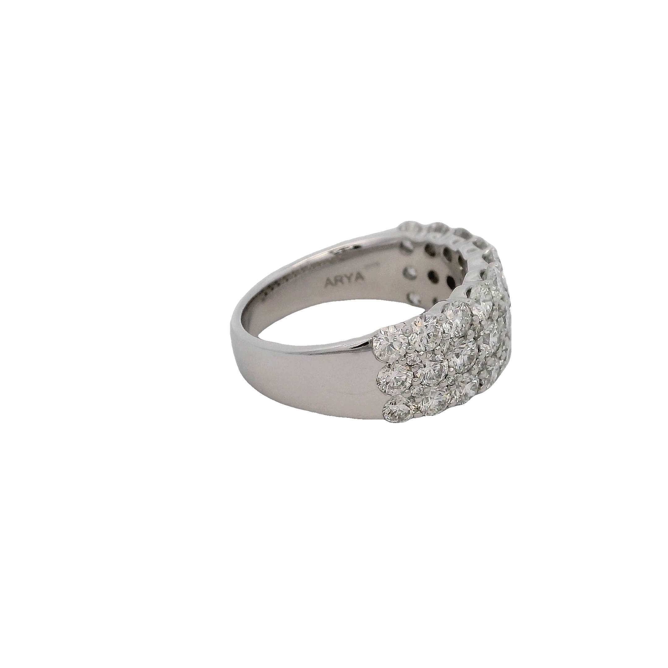14k White Gold Diamond Fashion Ring