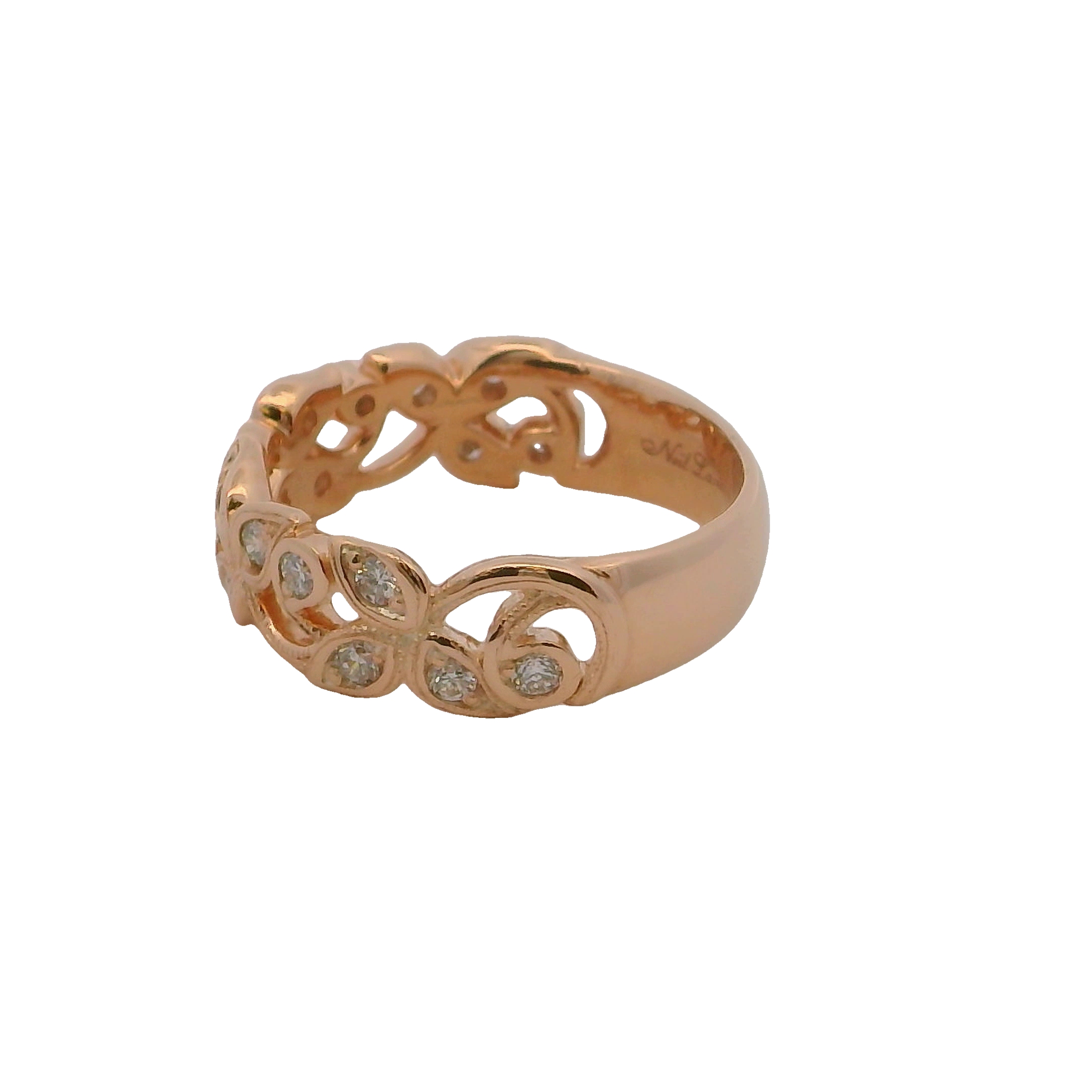 14k Yellow Gold Diamond Fashion Ring