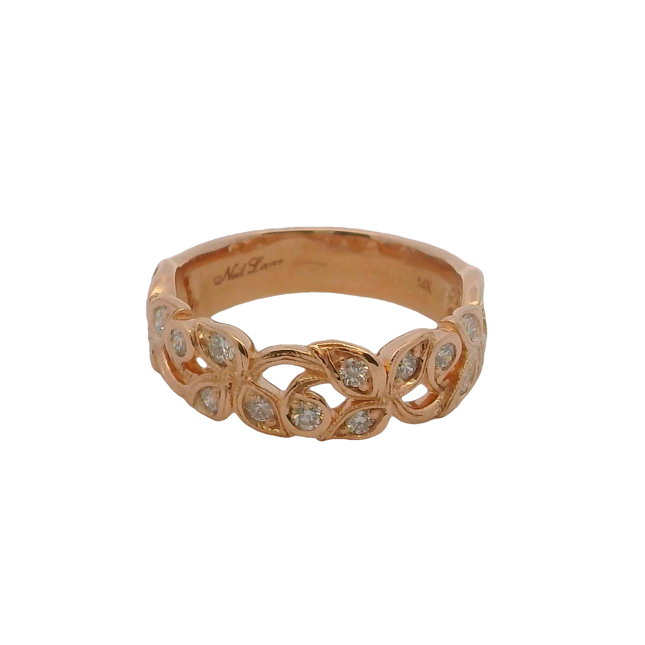 14k Yellow Gold Diamond Fashion Ring