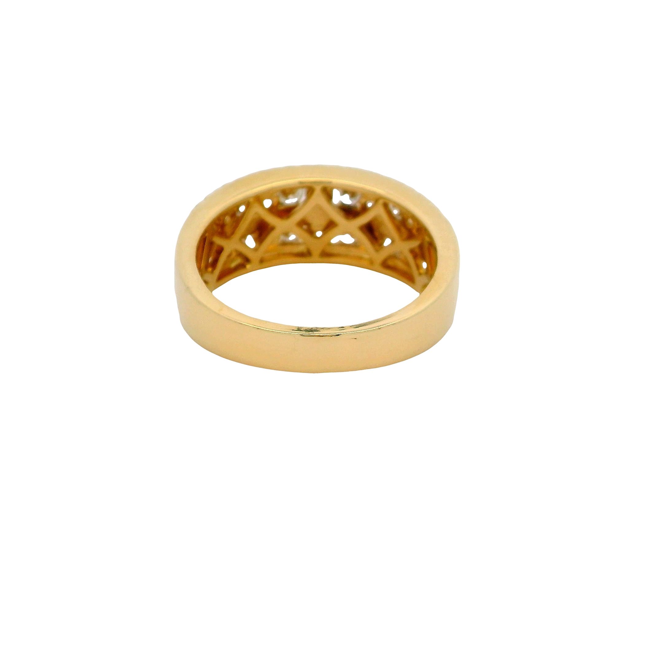 14k Yellow Gold Diamond Fashion Ring